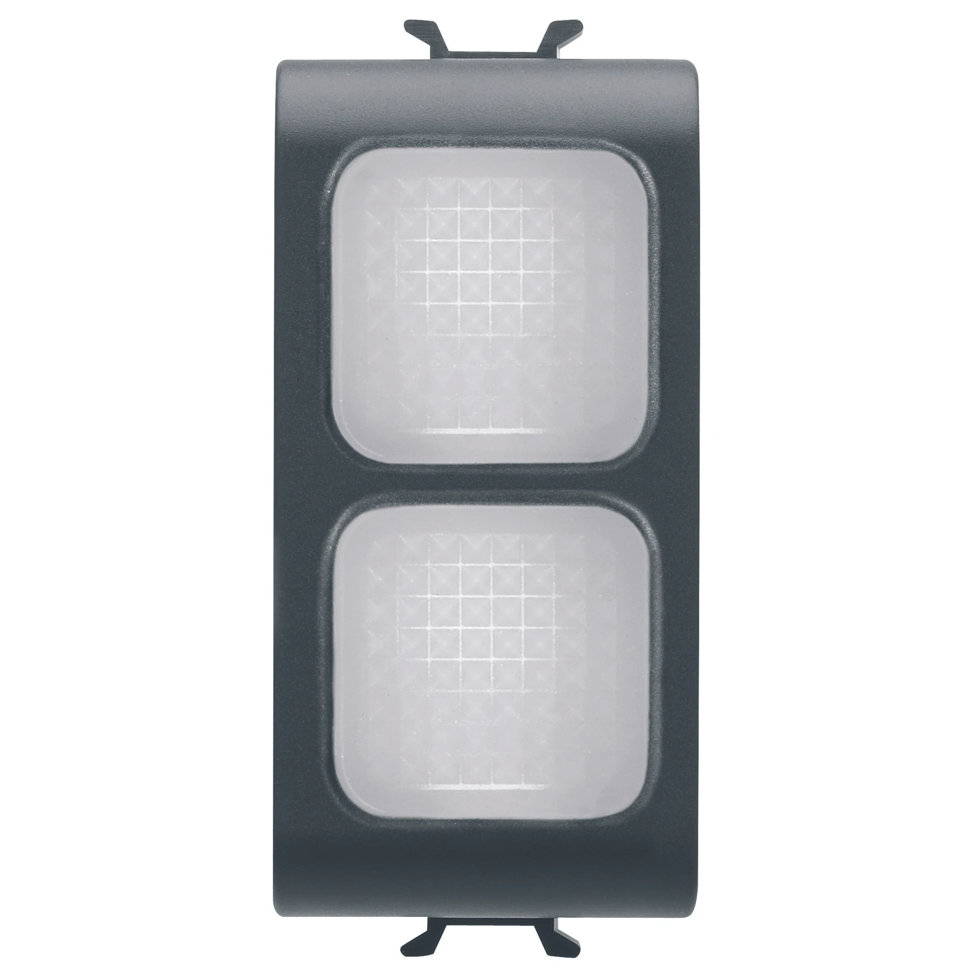 GEWISS GW12628 Lichtsignal mit zwei Abdeckungen Transparent 1M Schwarz (img_001) GEWISS GW12628 Lichtsignal mit zwei Abdeckungen Transparent 1M Schwarz (img_001)