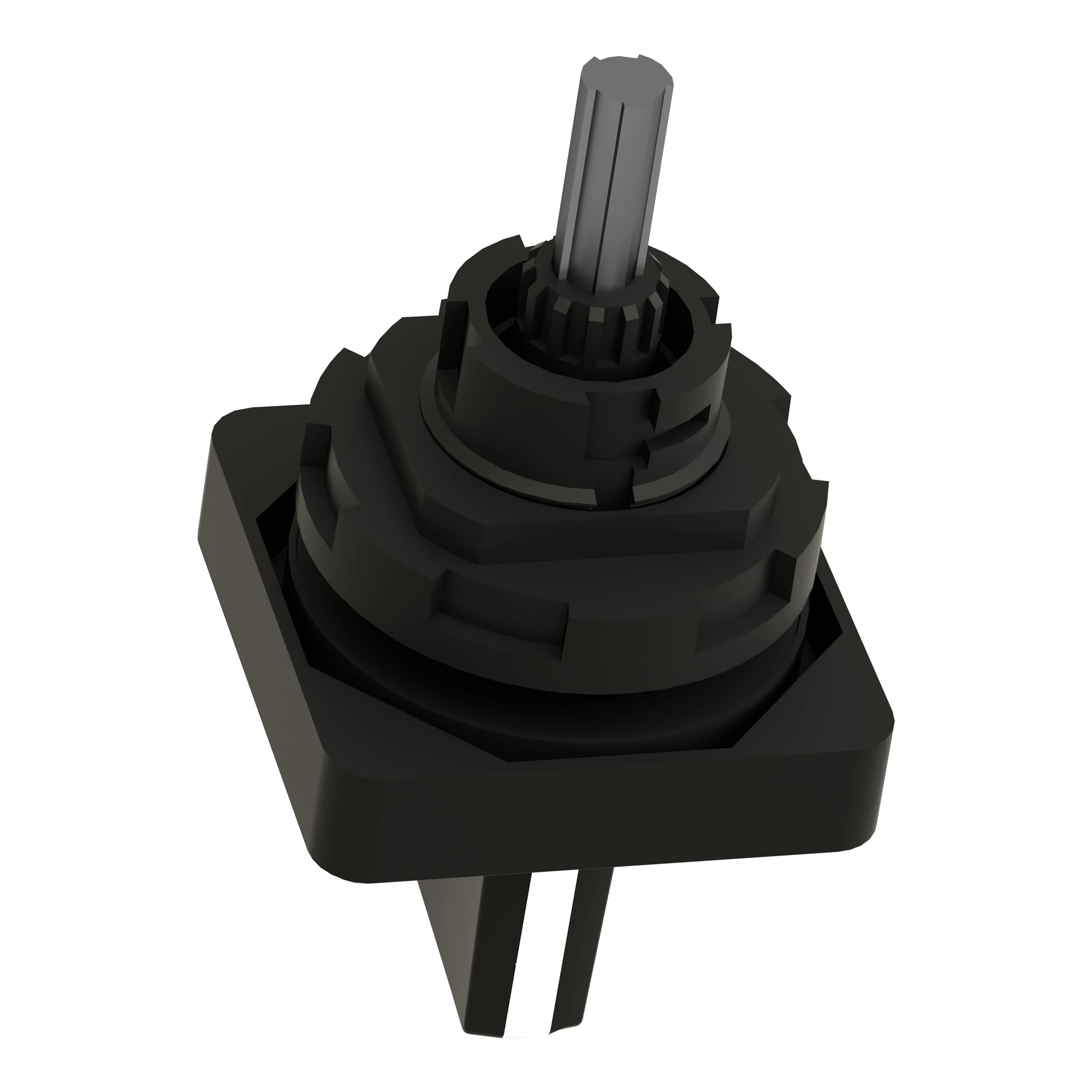 Schneider Electric KAC1H Actuating element 45x45mm, black, toggle, black, for engraving (img_006)