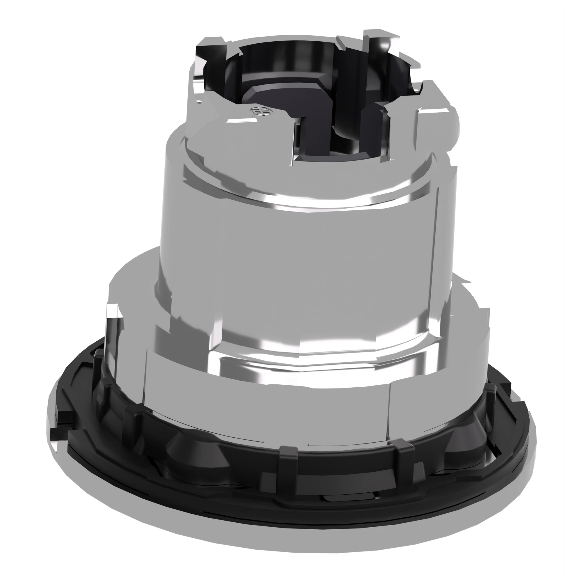 Schneider Electric ZB4FW943 Illuminated pushbutton, front element, Harmony XB4F, metal, red, 30mm, for universal LED, illuminated ring (img_007)