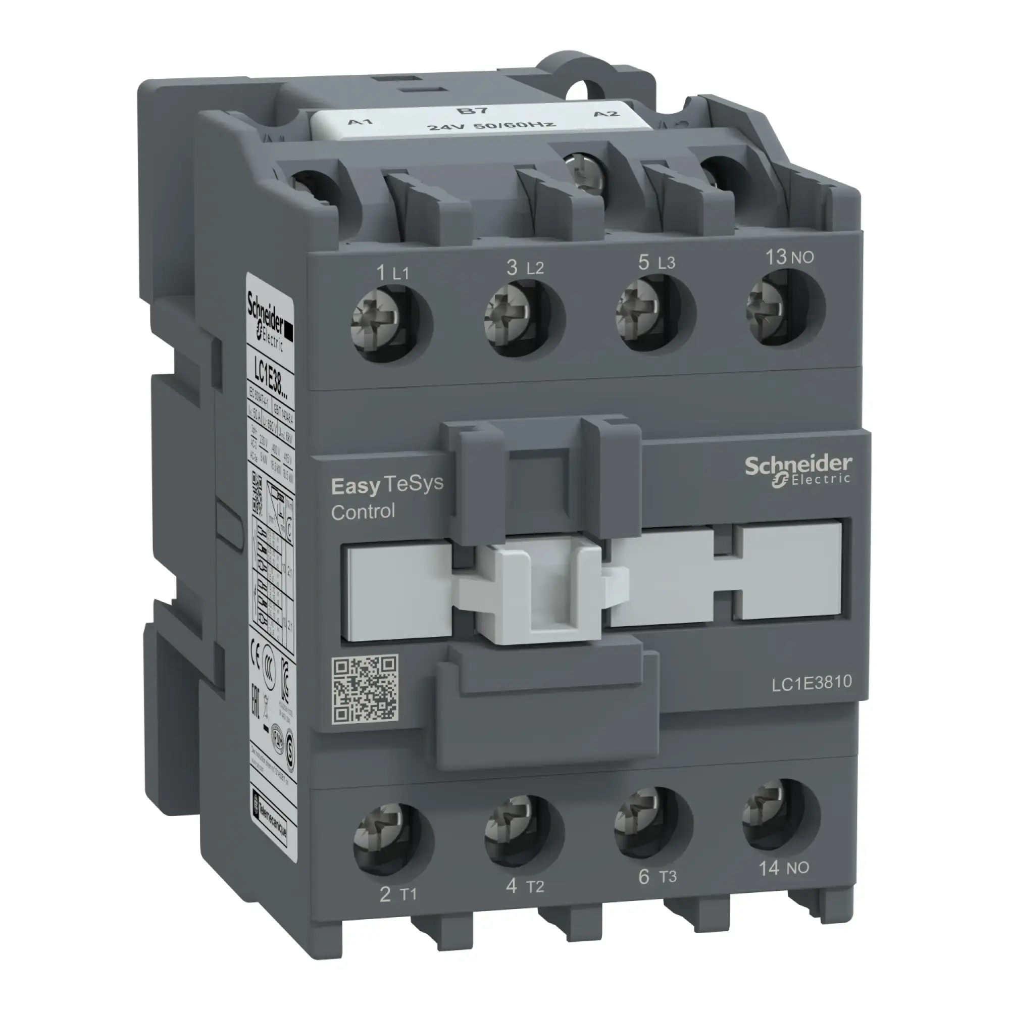 Schneider Electric LC1E3810B7 Easy TeSys Leistungsschütz 3P 38A 1NO 24V AC 50/60Hz (img_002)