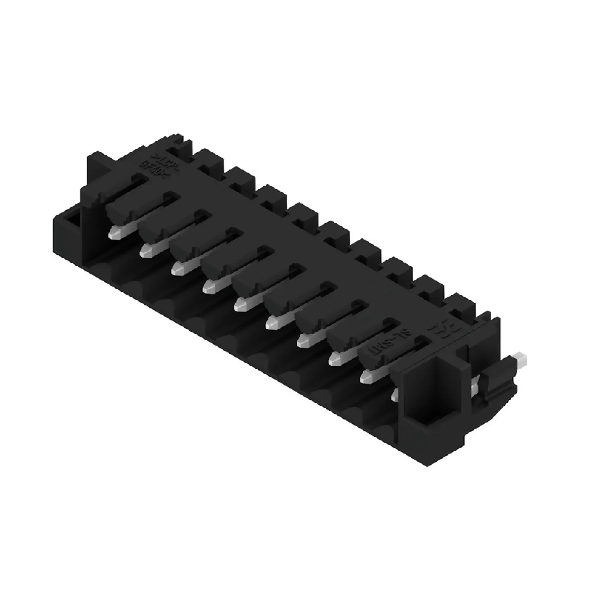 Weidmüller 1060780000 PCB connector (board connection), 160 V, 15 A, Pitch in mm: 3.50, Number of poles: 10, THT/THR solder connection, Box (img_001)