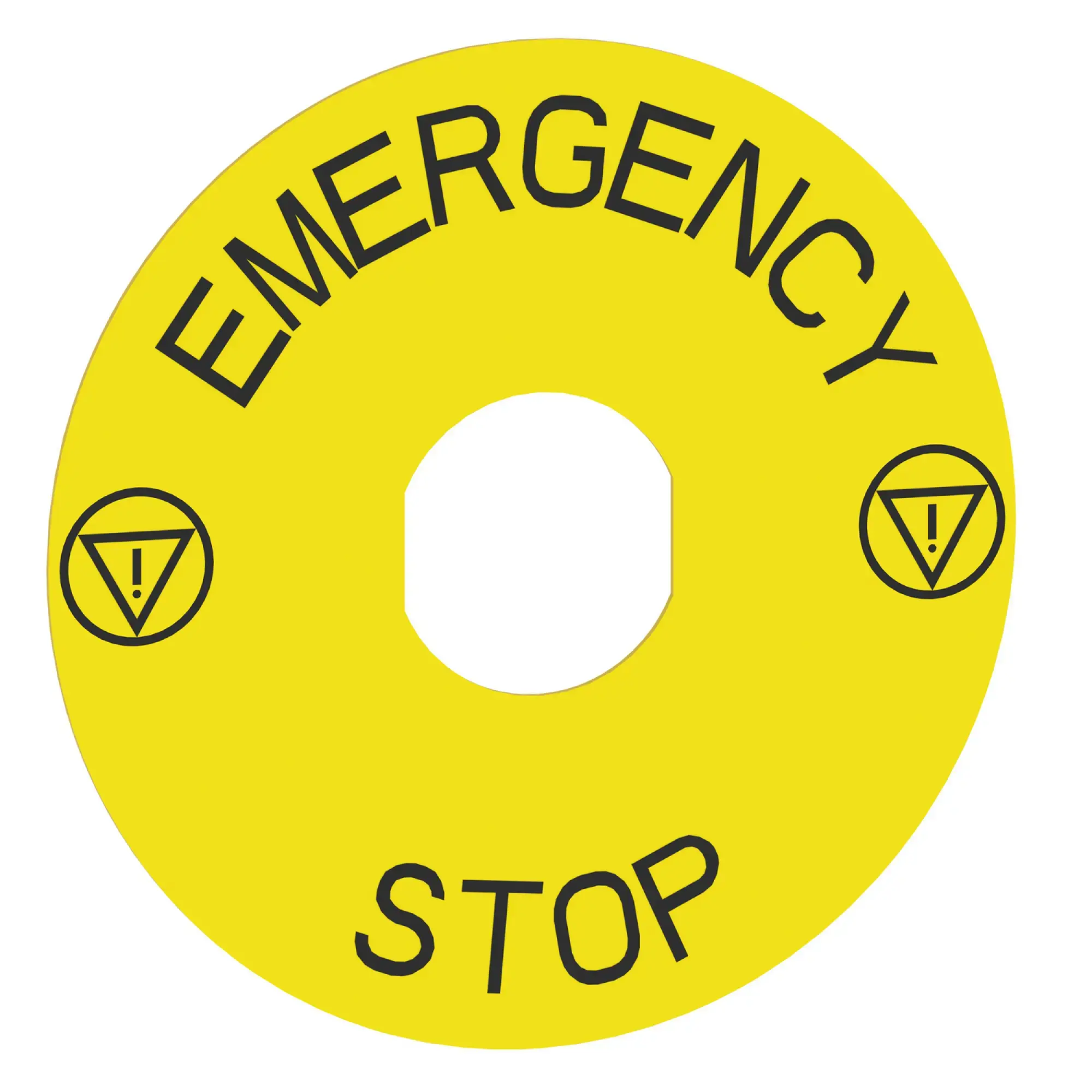 Schneider Electric 9001KN8330 Not-Aus-Schild Ø 90mm, EMERGENCY STOP, für Einheiten mit Ø 30 (img_002) Schneider Electric 9001KN8330 Not-Aus-Schild Ø 90mm, EMERGENCY STOP, für Einheiten mit Ø 30 (img_002)