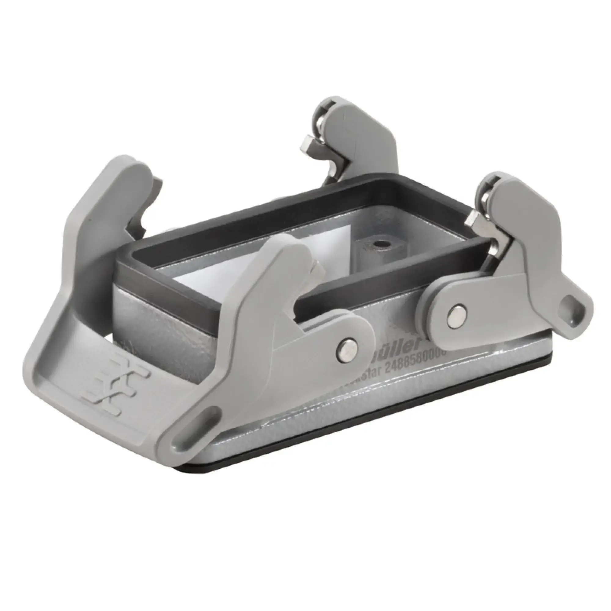 Weidmüller 2488580000 Housing (industry plug-in connectors), Bulkhead housing, Side-locking clamp on lower side, Size: 4, IP65 (in plugged condition) (img_001)