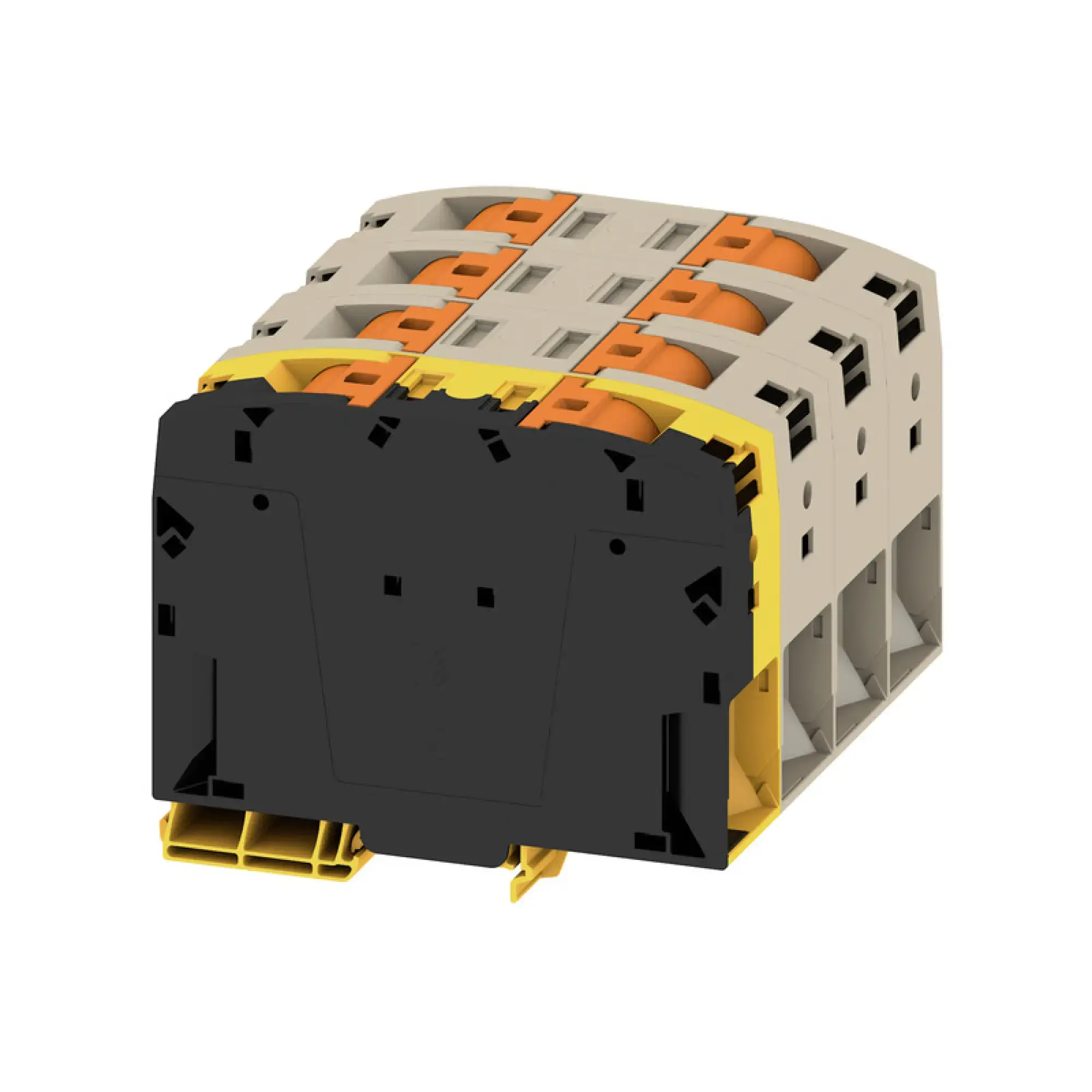 Weidmüller 2728750000 Feed-through terminal block, PUSH IN, dark beige, 150 mm², 309 A, 1000 V, Number of connections: 8 A2C 150/185 3FT-FE (img_001)