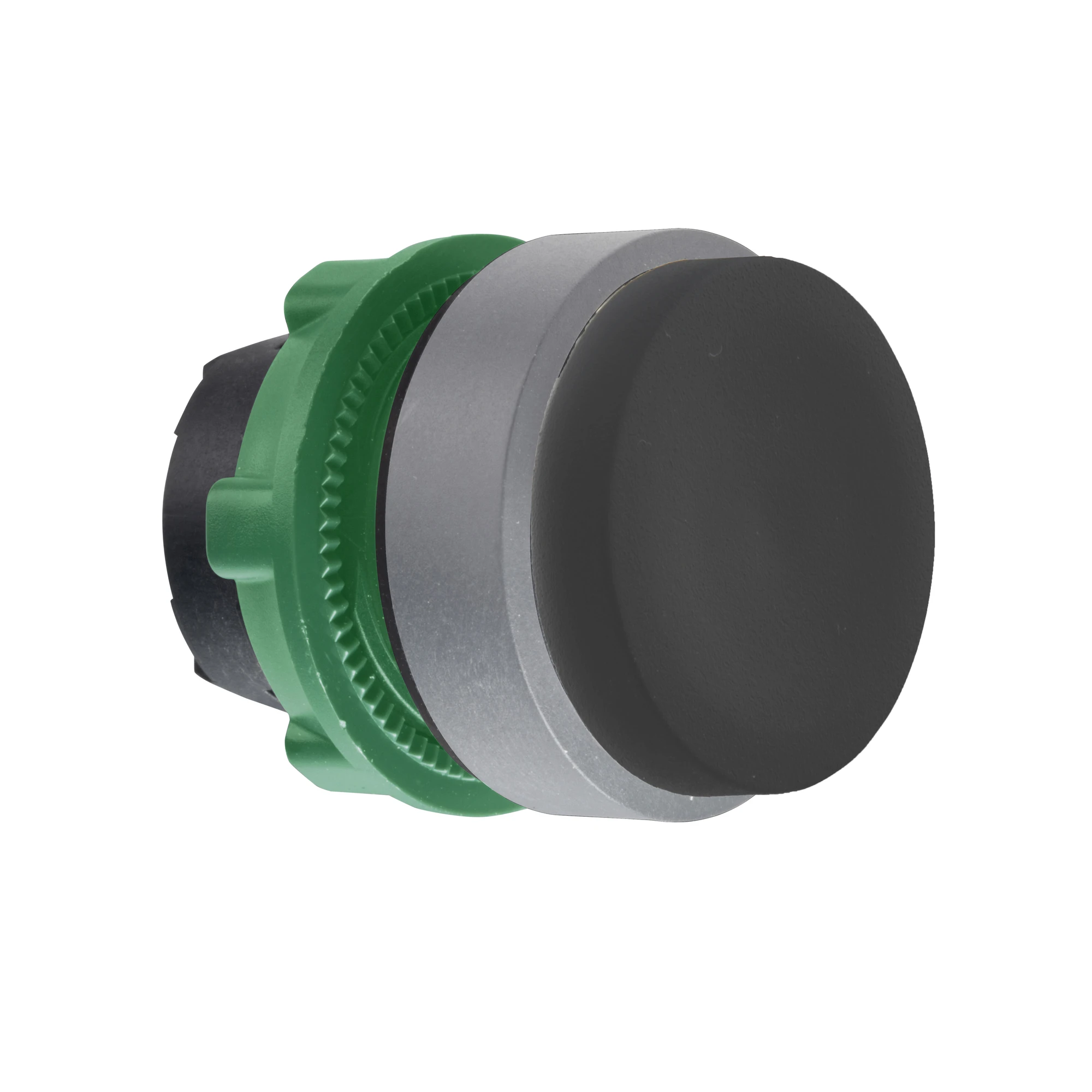 Schneider Electric ZB5AL2C0 Pushbutton, Front Element, Harmony XB5, Plastic, 22mm, Light Grey, Black, Protruding, Unmarked, Momentary (img_001)