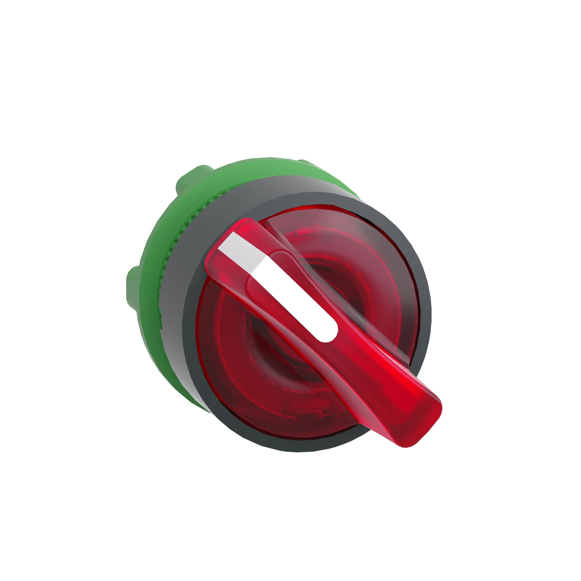 Schneider Electric ZB5AK1243 Illuminated selector switch, front element, Harmony XB5, plastic, 22mm red, for universal LED, 2 positions, latching (img_003)