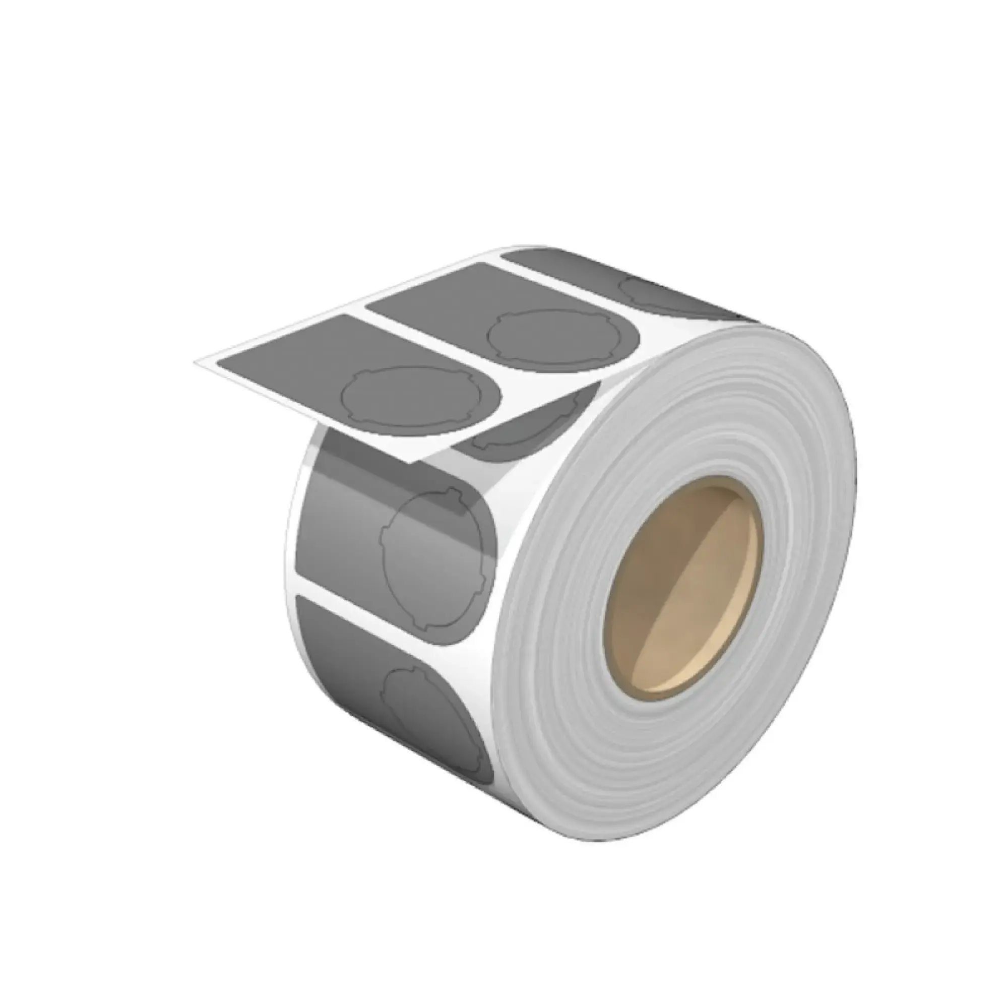 Weidmüller 2496940000 Device marking, Width: 27 mm, Polyester, grey, Operating temperature range: -40...120 °C (img_001)