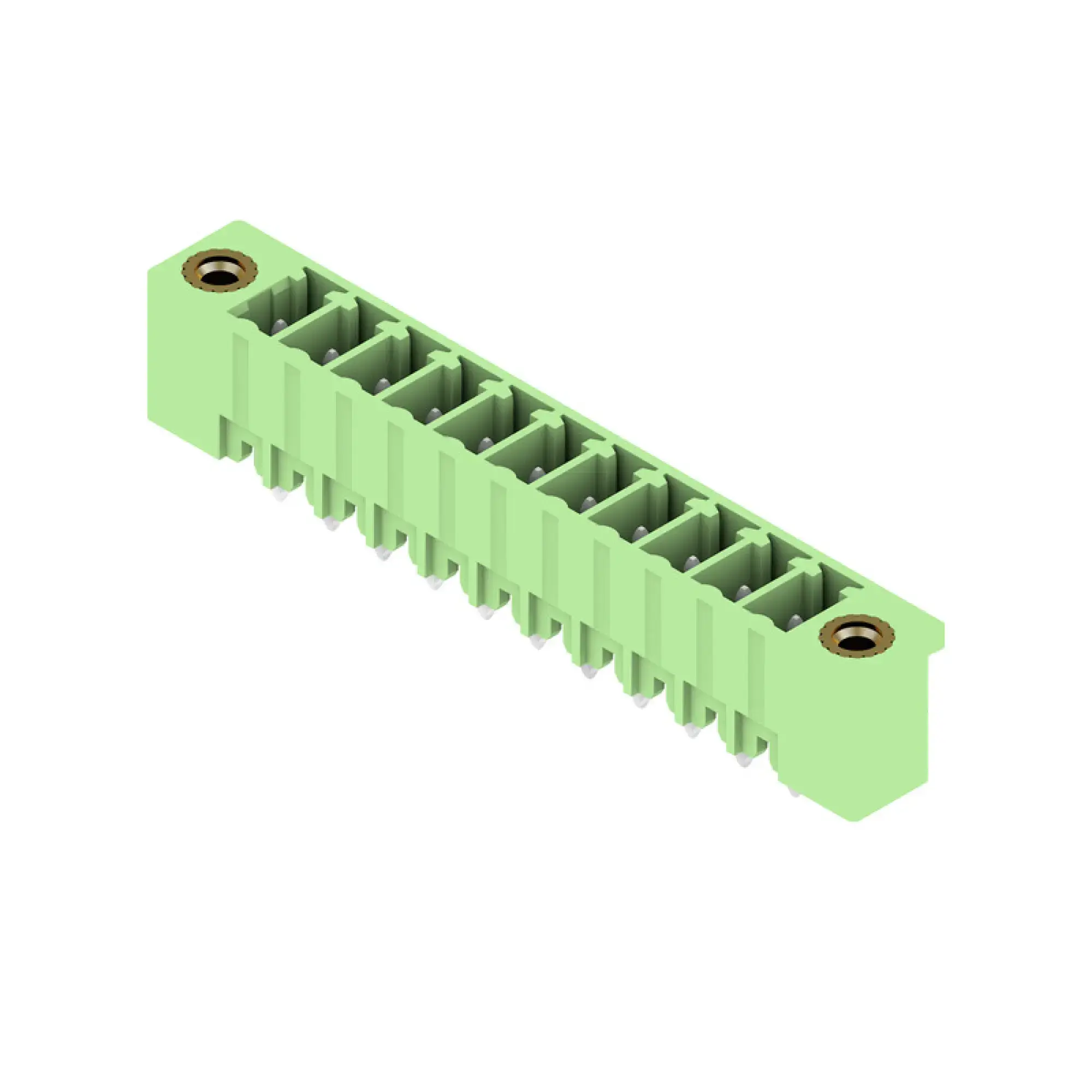 Weidmüller 1943390000 PCB connector (board connection), 160 V, 17.5 A, Pitch in mm: 3.81, Number of poles: 11, THT solder connection, Box (img_001)