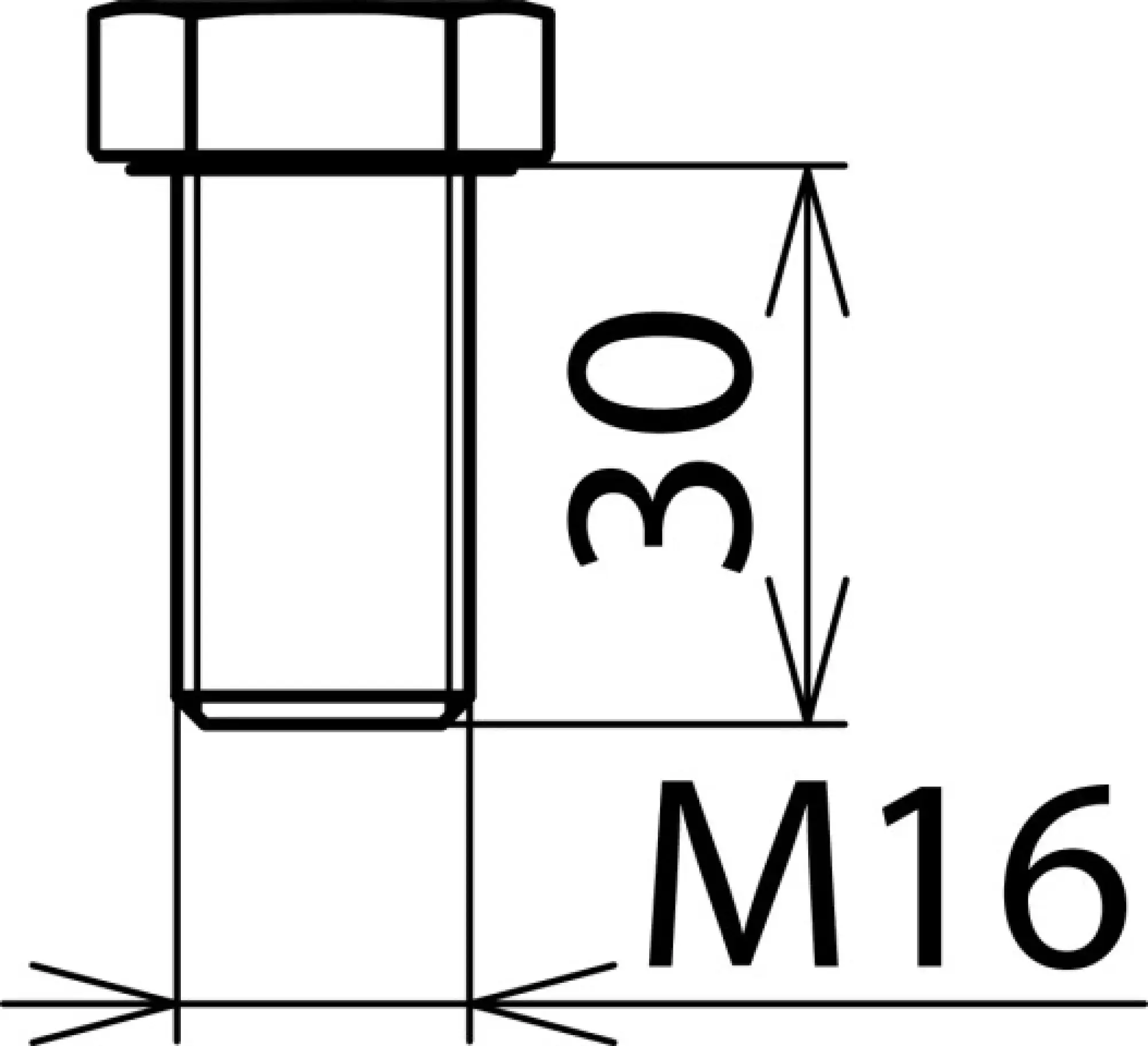 Dehn 561931 Hexagon bolt DIN 933 M16x30mm StSt (img_004)