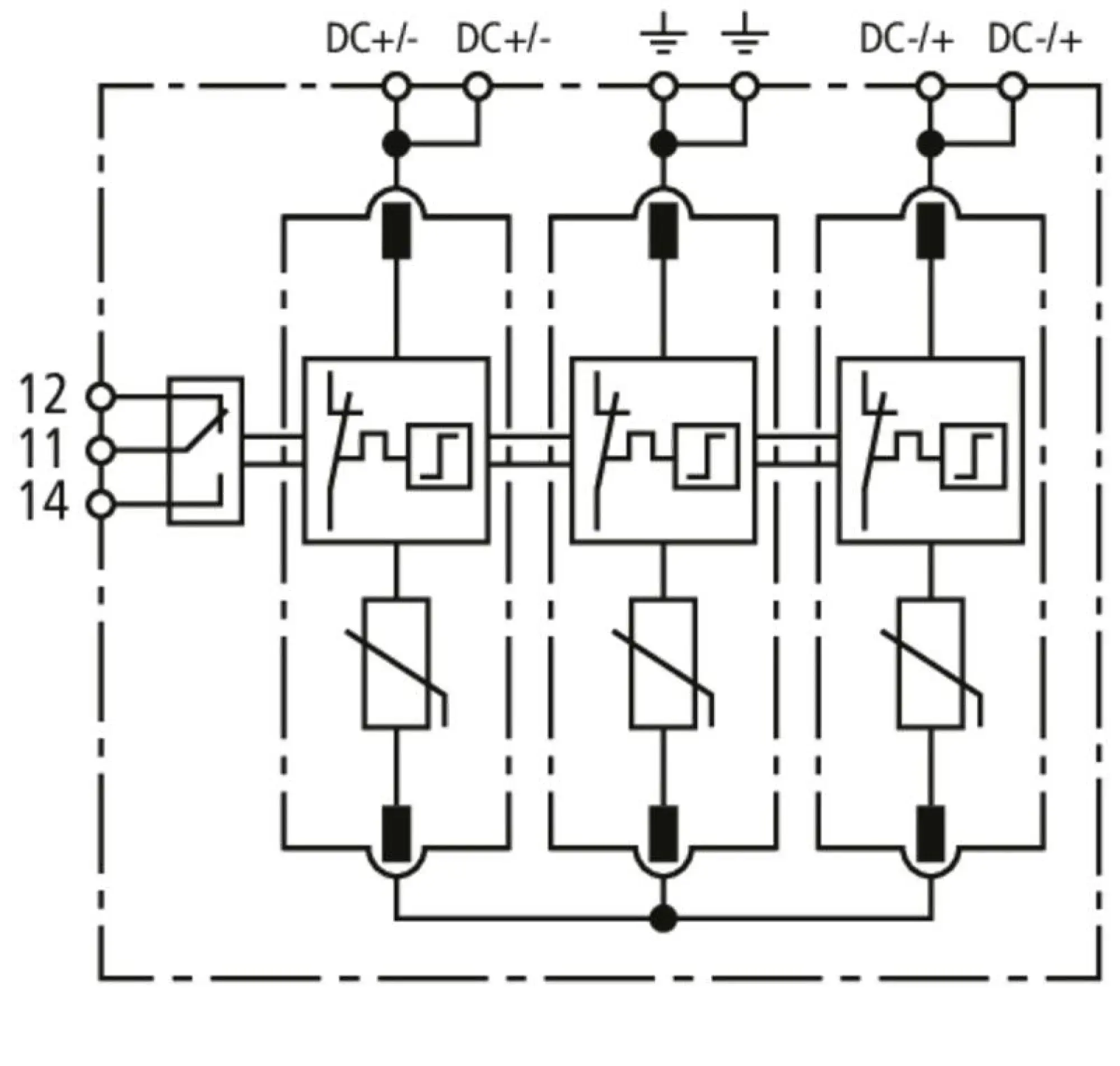 Dehn 943567 Ueberspannungsableiter Typ 2 DEHNguard MD mehrpolig fuer PV-Anlagen bis 1500V DC (img_001) Dehn 943567 Ueberspannungsableiter Typ 2 DEHNguard MD mehrpolig fuer PV-Anlagen bis 1500V DC (img_001)