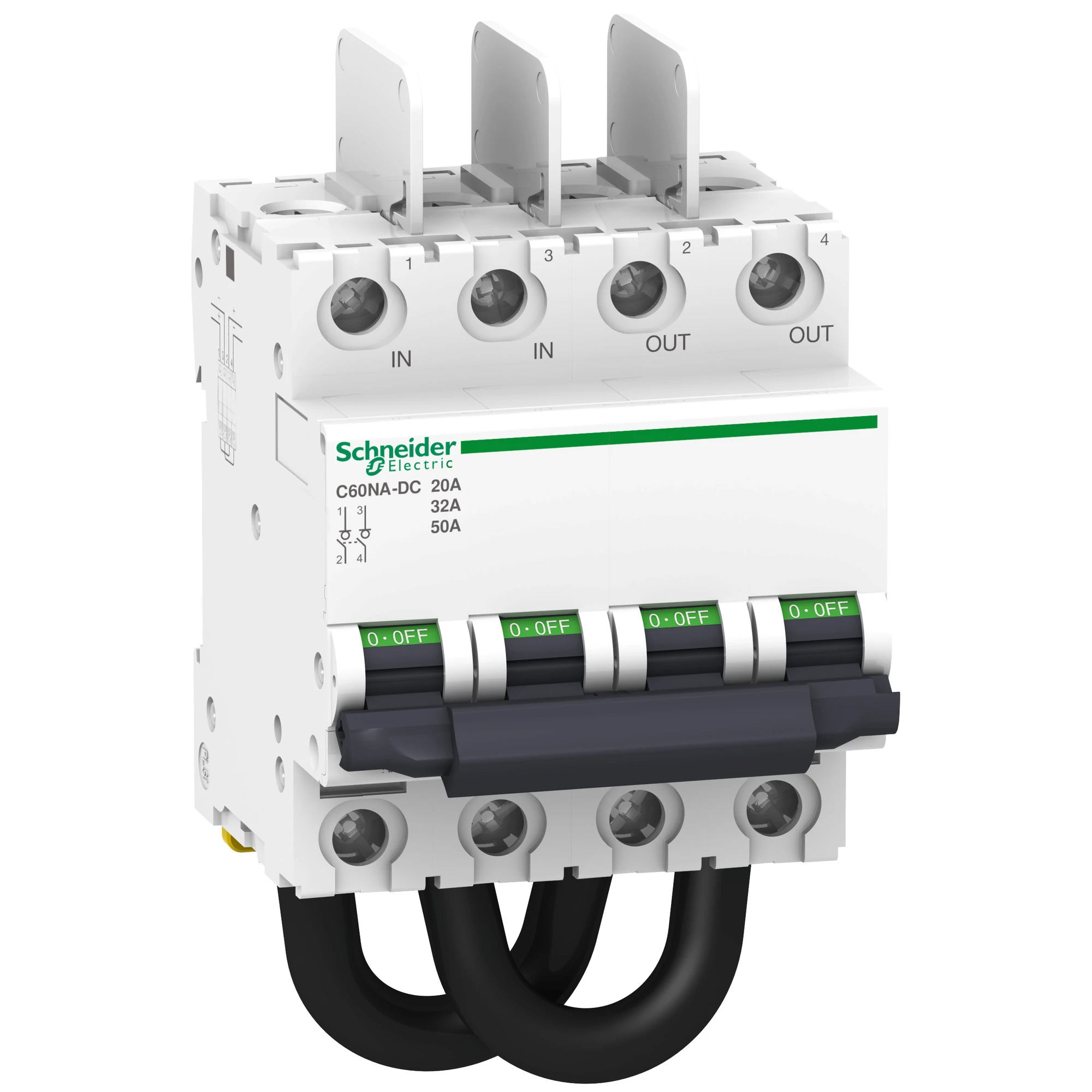 Schneider Electric A9N61690 Circuit breaker disconnect switch C60NA-DC, 2P, 1.000V DC, top connections (img_001) Schneider Electric A9N61690 Circuit breaker disconnect switch C60NA-DC, 2P, 1.000V DC, top connections (img_001)