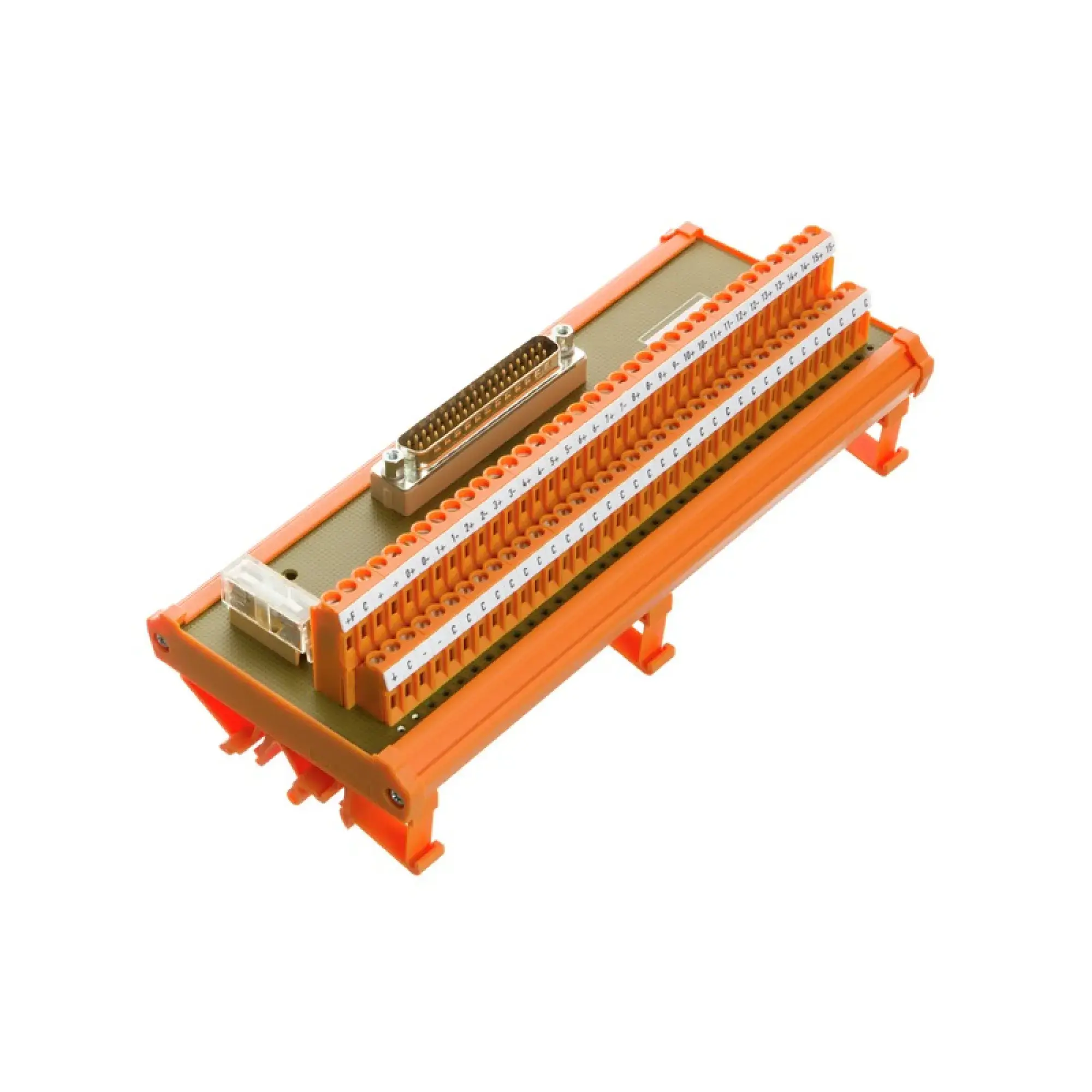 Weidmüller 9448020000 Interface module with terminal, connector, built-in, D-sub connectors, acc. to IEC 60807 / DIN 41652, 37-pole plug, LP2N 5.08mm, Screw connection (img_001)
