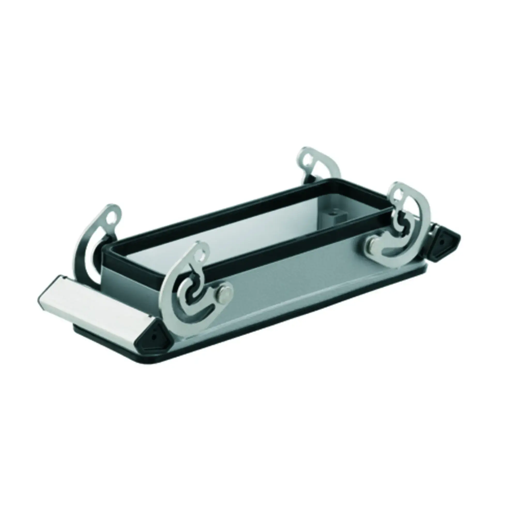 Weidmüller 3001330000 Housing (industry plug-in connectors), Bulkhead housing, Side-locking clamp on lower side, Side-locking clamp not replaceable, Size: 8, IP65 (in plugg (img_001)