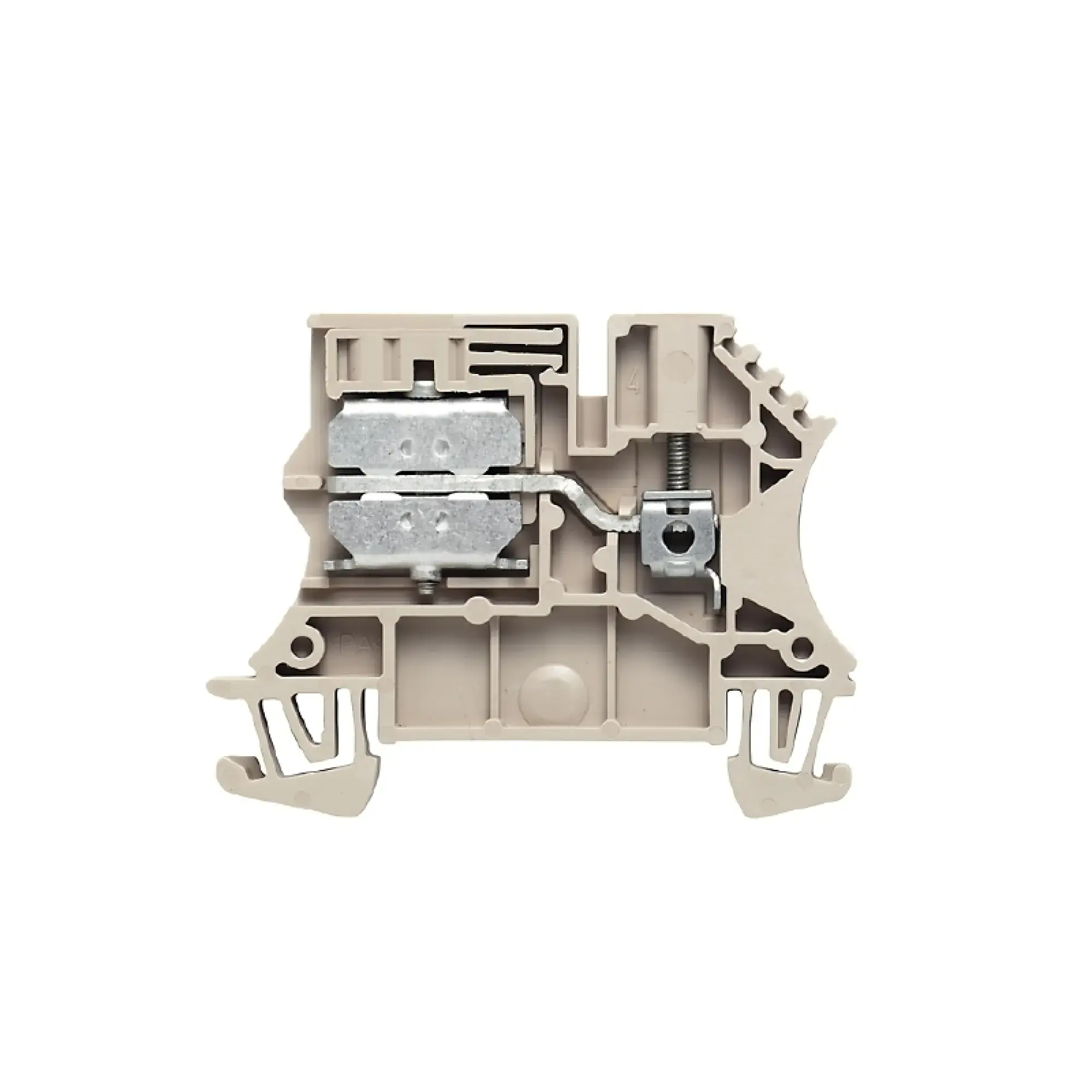 Weidmüller 1010600000 Neutral conductor modular terminal, Screw connection, 2.5, 400 V, 24 A, TS 35, dark beige (img_001)