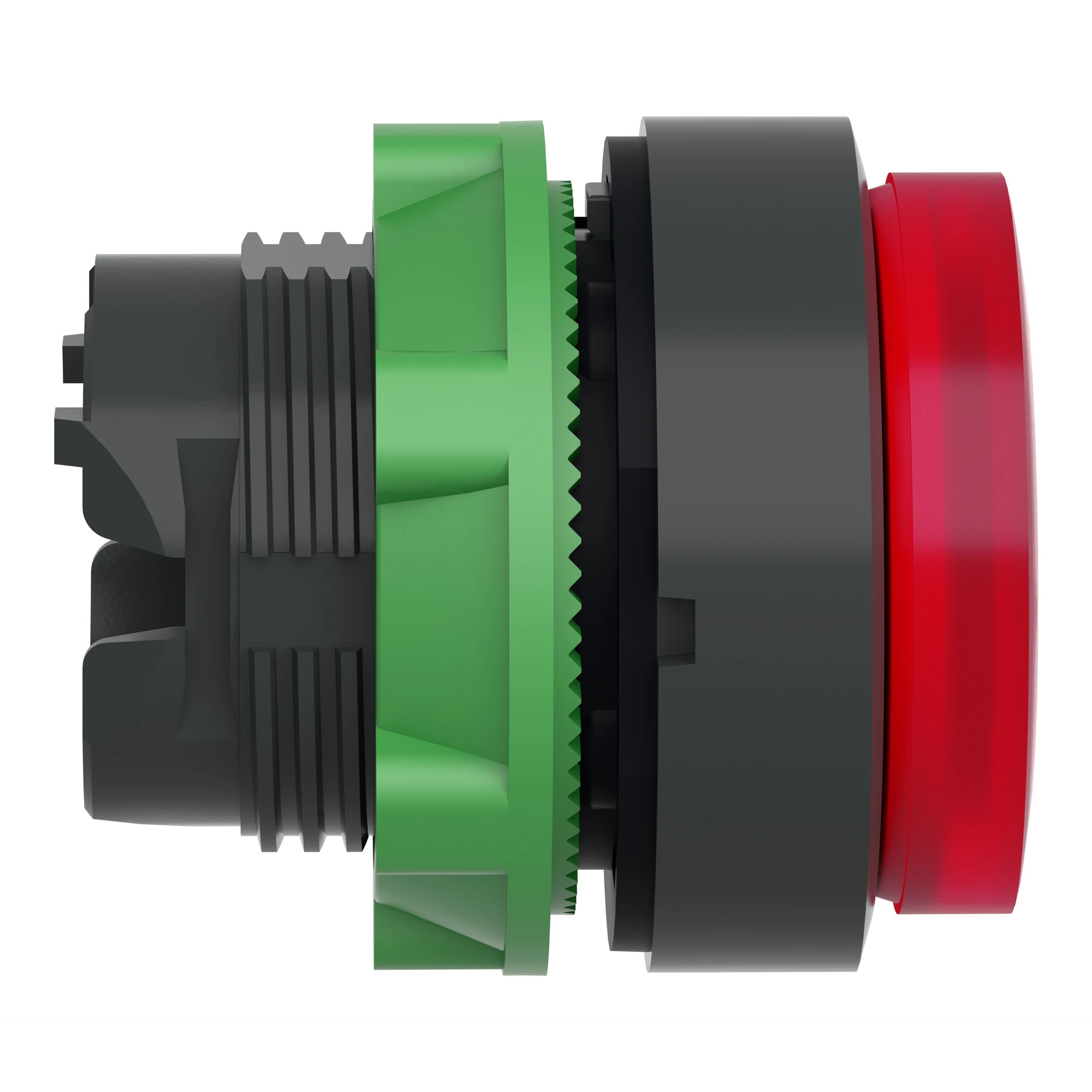 Schneider Electric ZB5AH43 Illuminated Push Button, Front Element, Harmony XB5, Plastic, 22mm, Red, Projecting, for Universal LED, Latching (img_003)