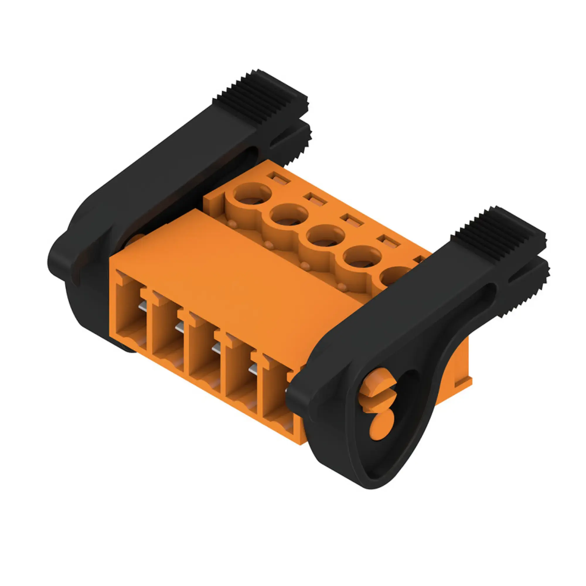 Weidmüller 2444100000 PCB connector (wire connection), 160 V, 17.5 A, Pitch in mm: 3.81, 1.5 mm², Number of poles: 5, Clamping yoke connection, Box (img_001) Weidmüller 2444100000 PCB connector (wire connection), 160 V, 17.5 A, Pitch in mm: 3.81, 1.5 mm², Number of poles: 5, Clamping yoke connection, Box (img_001)