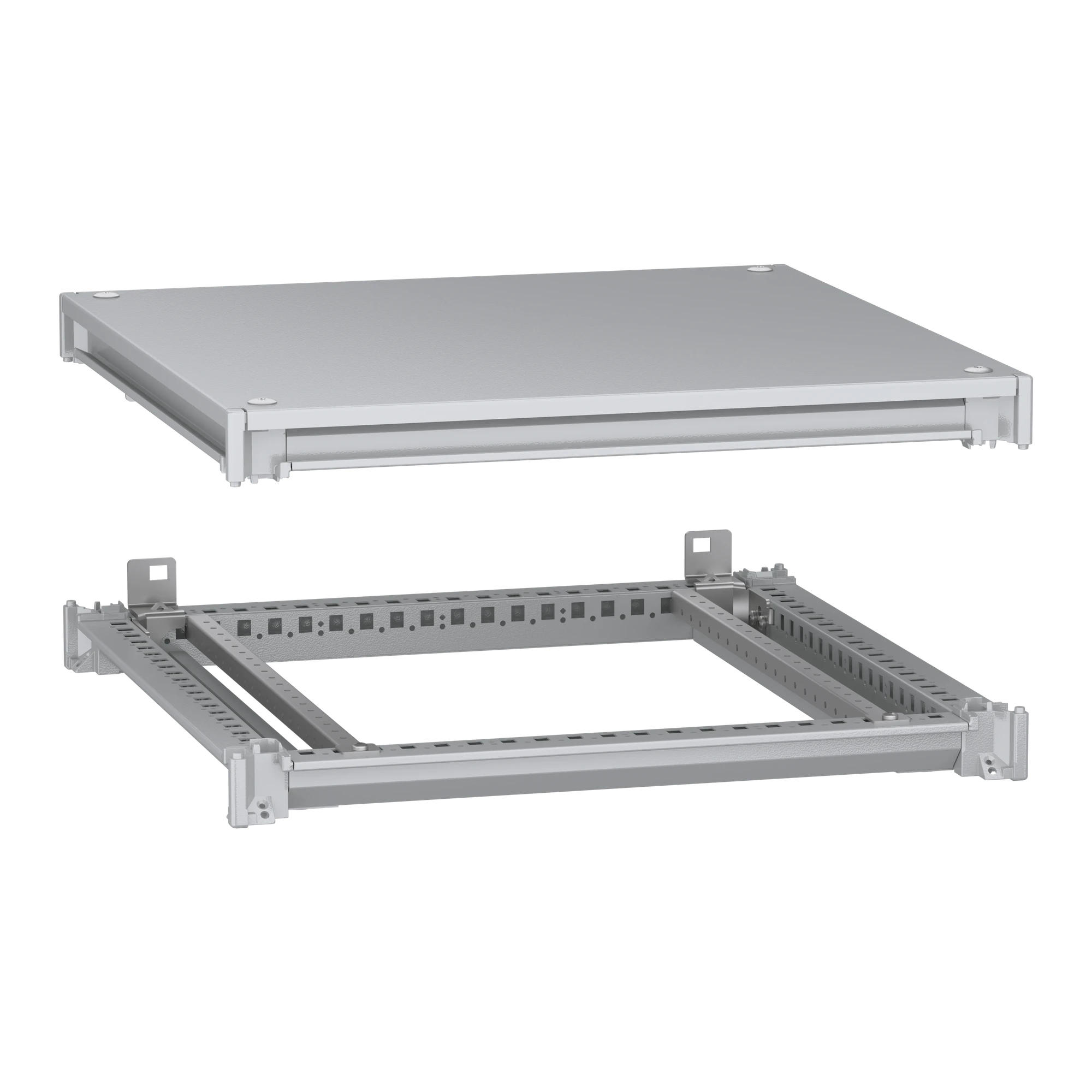 Schneider Electric NSYSFNC66 Lower and upper frame, PanelSeT SFN, for electrical enclosures W 600 x D 600 mm, including roof (img_001)