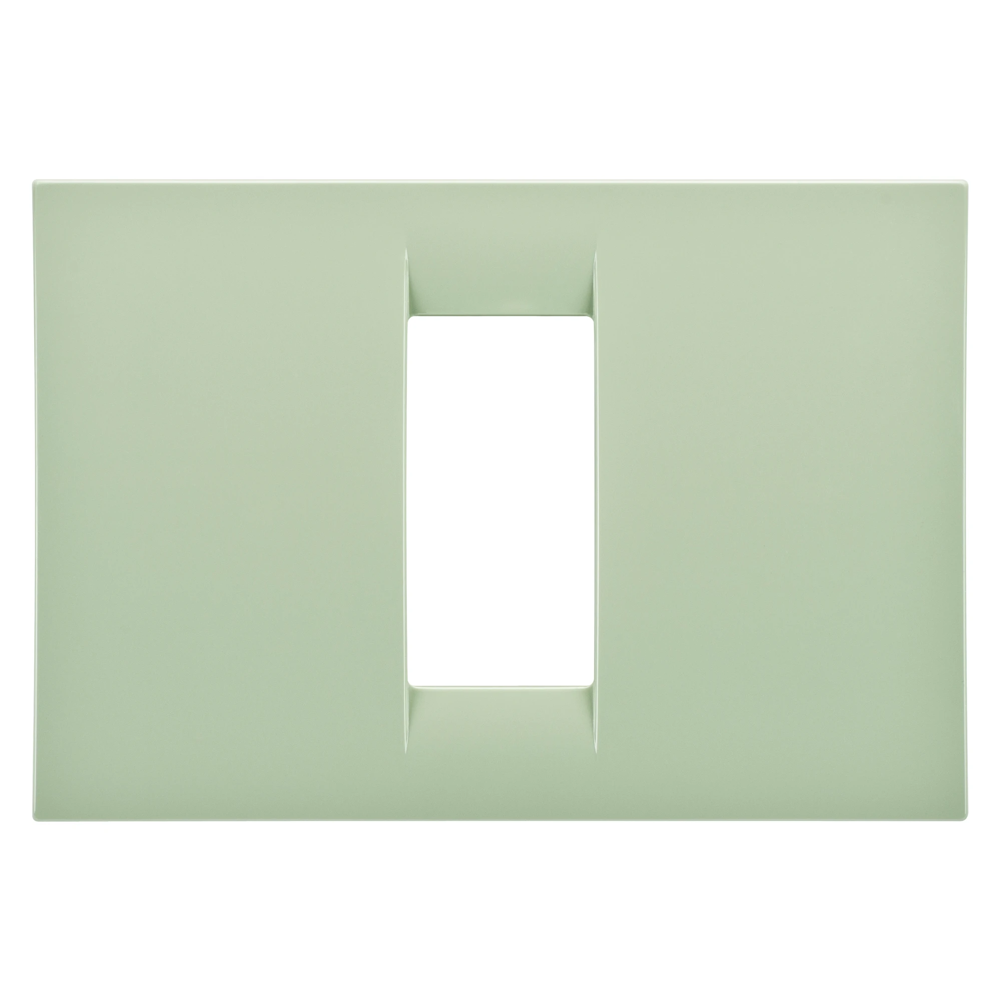 GEWISS GW22141 VIRNA PLATE - IN TECHNOPOLYMER GLOSS FINISHING - 1 GANG - VENETIAN GREEN - SYSTEM (img_001)