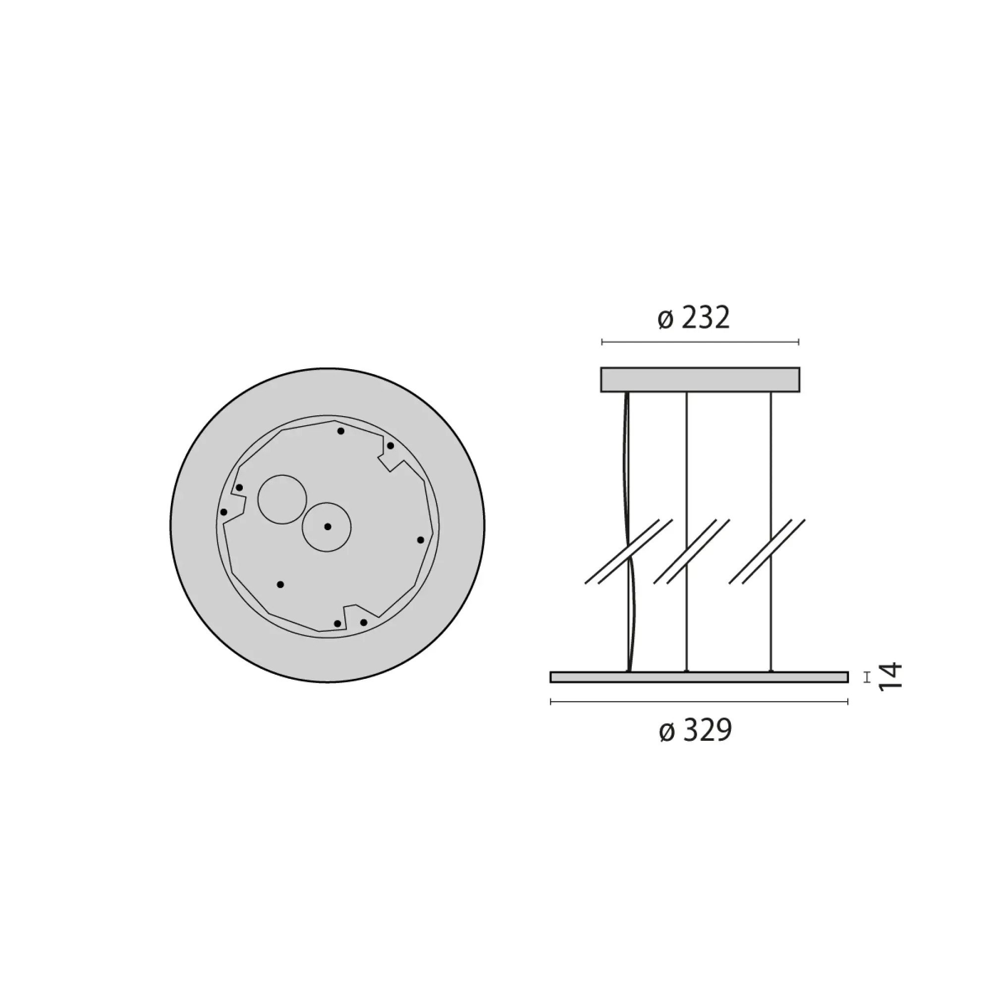 Performance iN Lighting 3124305 LED-Pendelleuchte 2700-6500K 25W DALI DT8 opalweißer Diffusor 3124305 (img_002)