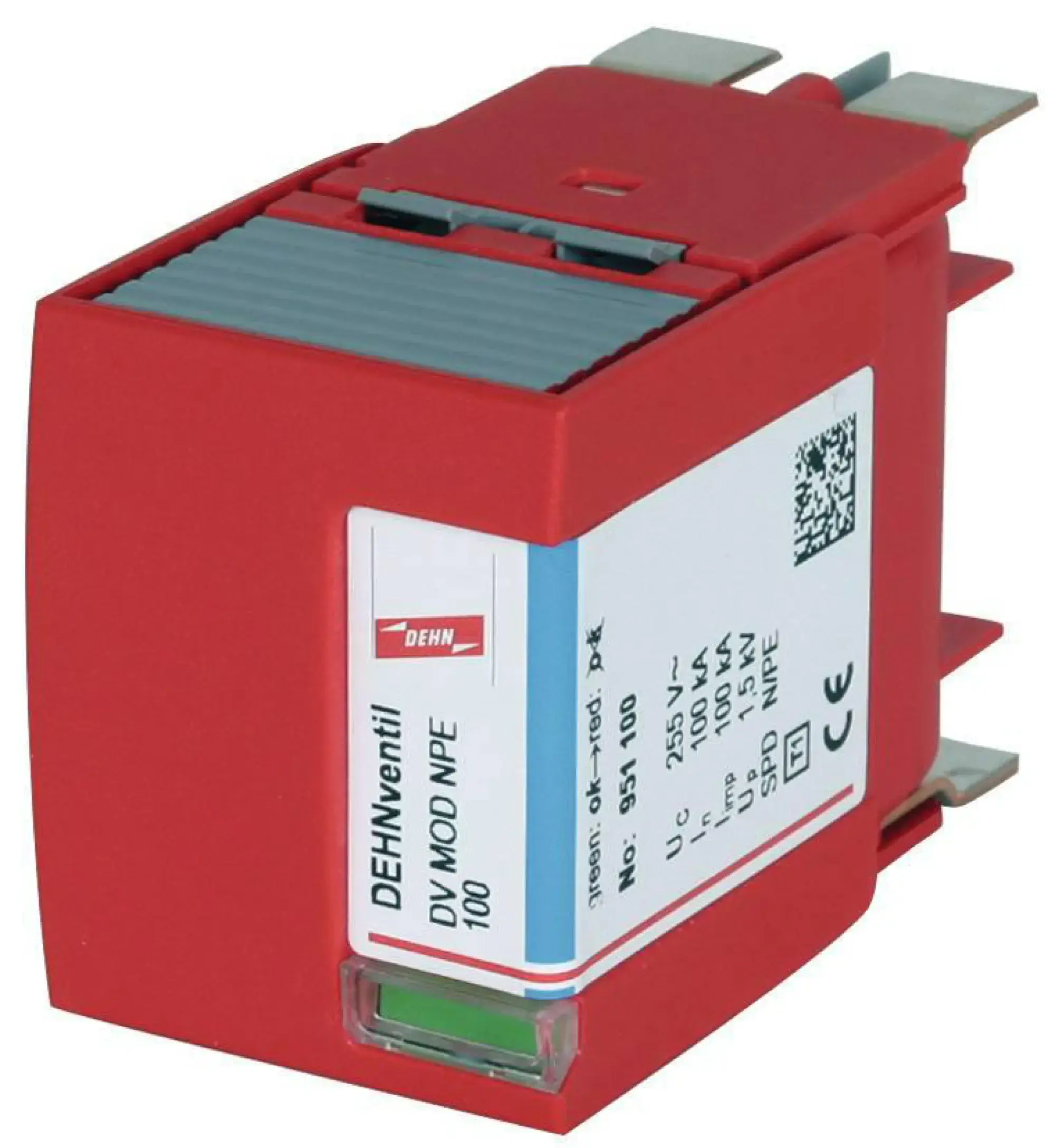 Dehn 951100 N-PE spark-gap-based protection module Type 1 + Type 2 for DEHNventil M (img_001)