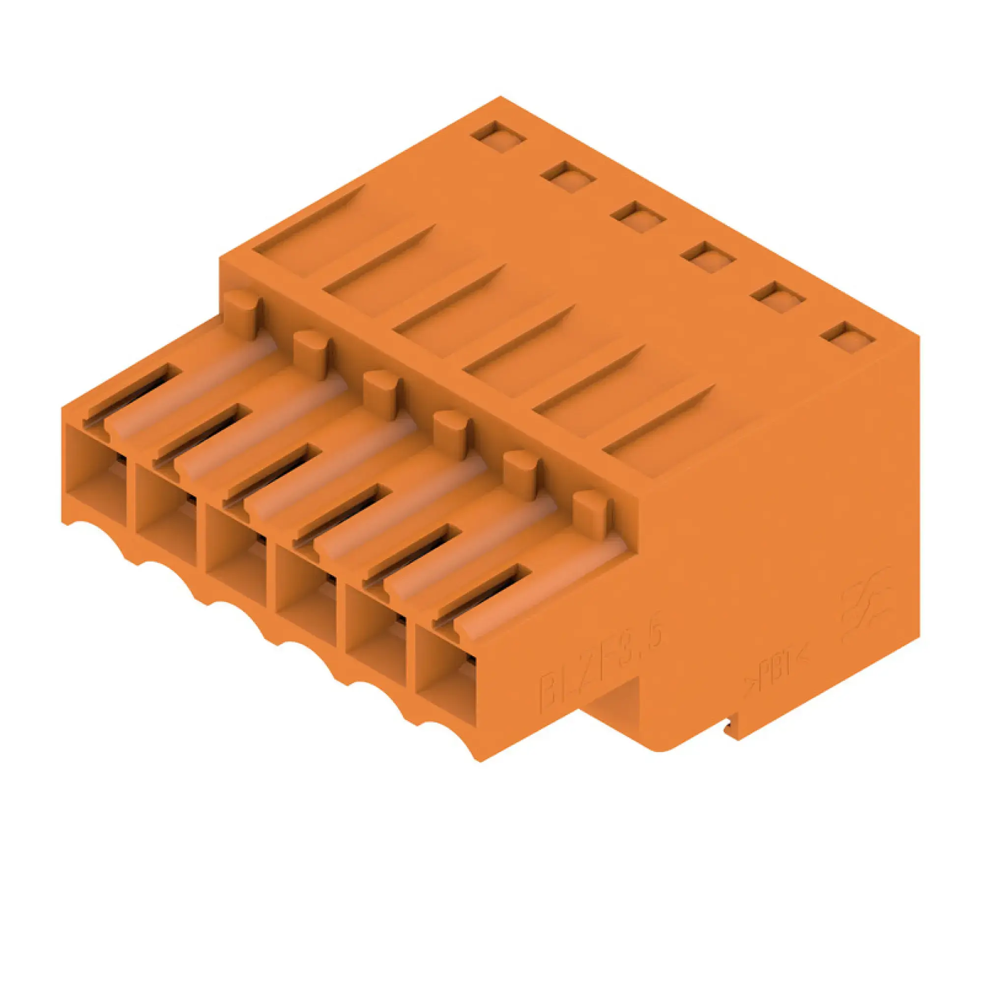 Weidmüller 1690230000 PCB connector (wire connection), 160 V, 14.5 A, Pitch in mm: 3.50, 1.5 mm², Number of poles: 6, Tension-clamp connection, Box BLZF 3.50/06/180 SN OR BX (img_001) Weidmüller 1690230000 PCB connector (wire connection), 160 V, 14.5 A, Pitch in mm: 3.50, 1.5 mm², Number of poles: 6, Tension-clamp connection, Box BLZF 3.50/06/180 SN OR BX (img_001)