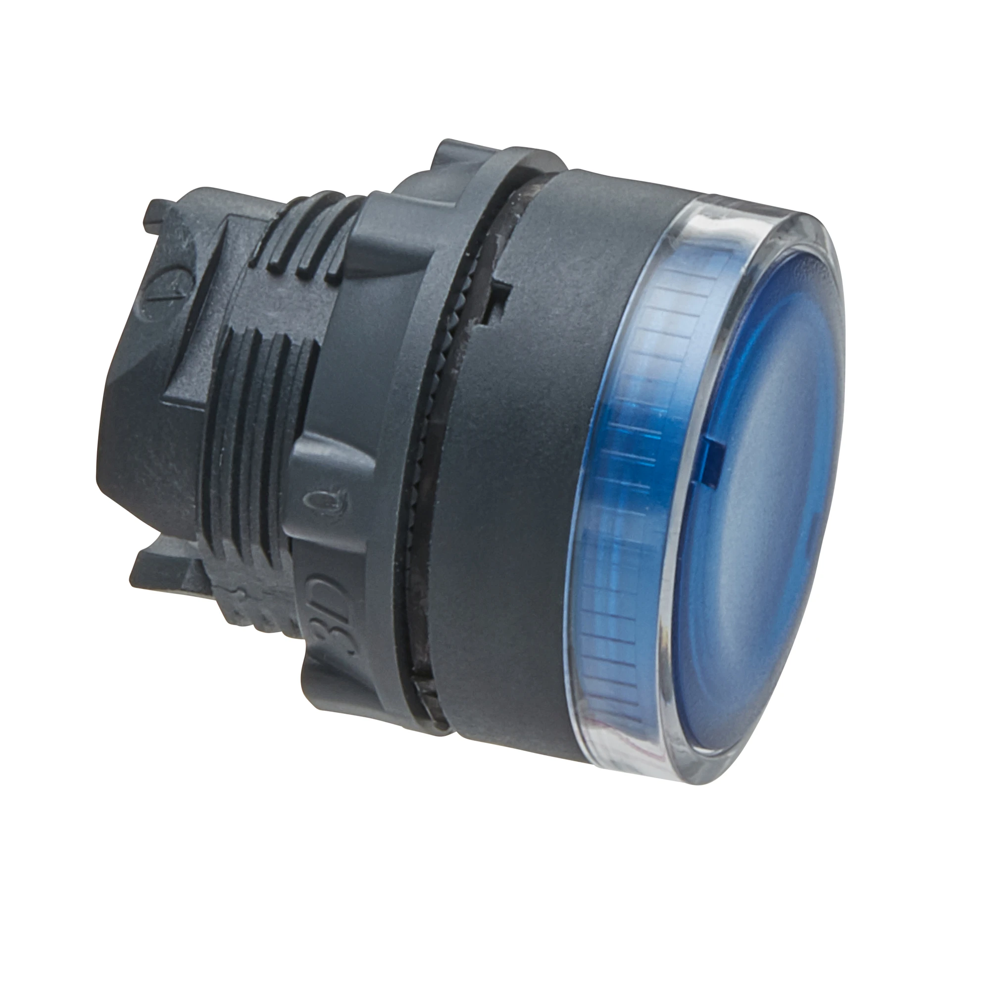 Schneider Electric ZB5AW36 Illuminated pushbutton, front element, Harmony XB5, plastic, 22mm, blue, for BA9s bulbs (img_001) Schneider Electric ZB5AW36 Illuminated pushbutton, front element, Harmony XB5, plastic, 22mm, blue, for BA9s bulbs (img_001)