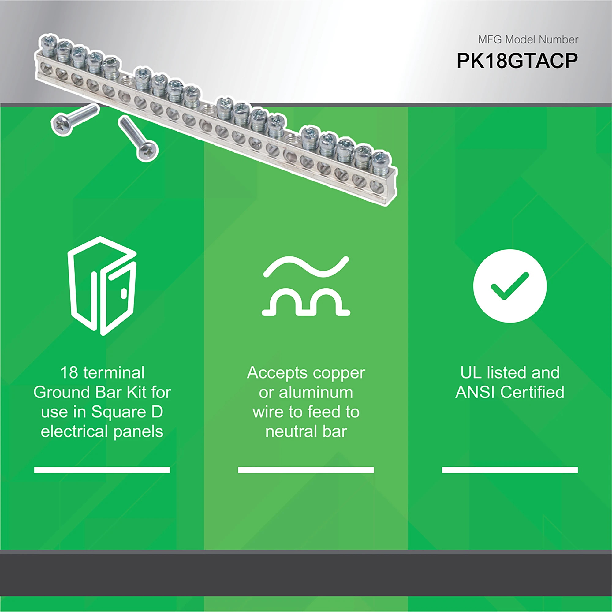 Schneider Electric PK18GTA Grounding bar assembly for load center (img_002) Schneider Electric PK18GTA Grounding bar assembly for load center (img_002)