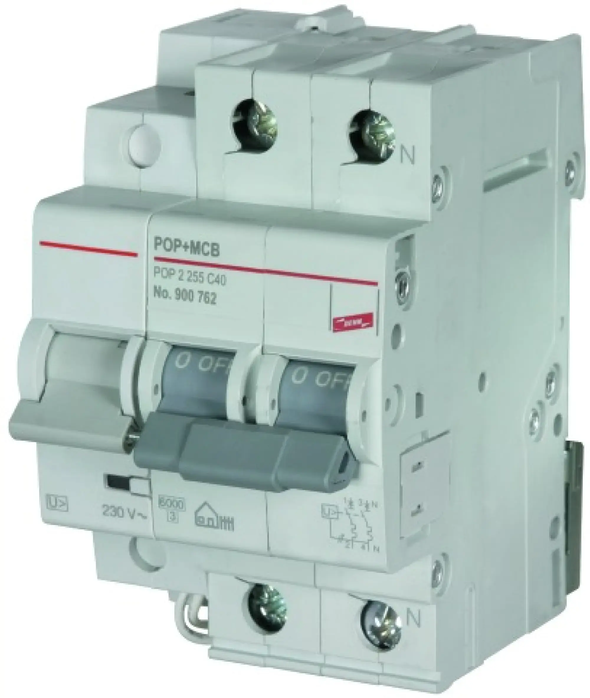 Dehn 900762 Surge protective devices for circuit breakers 2-pole C40 A (img_001) Dehn 900762 Surge protective devices for circuit breakers 2-pole C40 A (img_001)