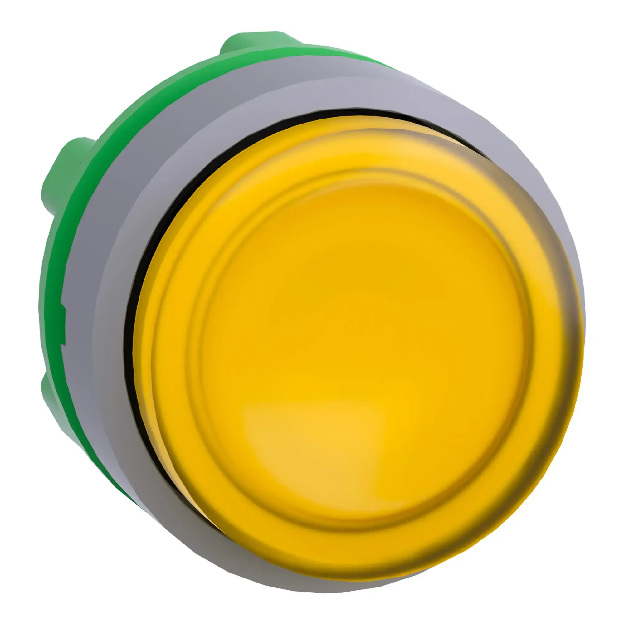 Schneider Electric ZB5AH83C0 Illuminated push-button, front element, Harmony XB5, plastic, 22mm, light grey, yellow, protruding, for universal LED, latching (img_008)