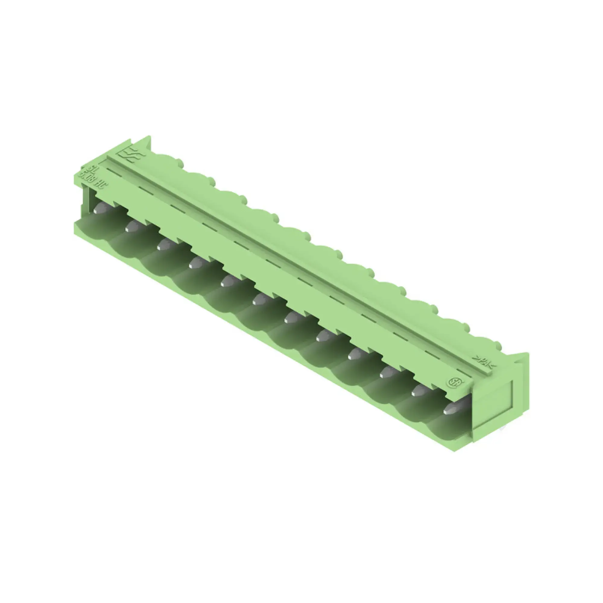 Weidmüller 1526300000 PCB connector (board connection), 320 V, 18 A, Pitch in mm: 5.08, Number of poles: 12, THT solder connection, Box (img_001)