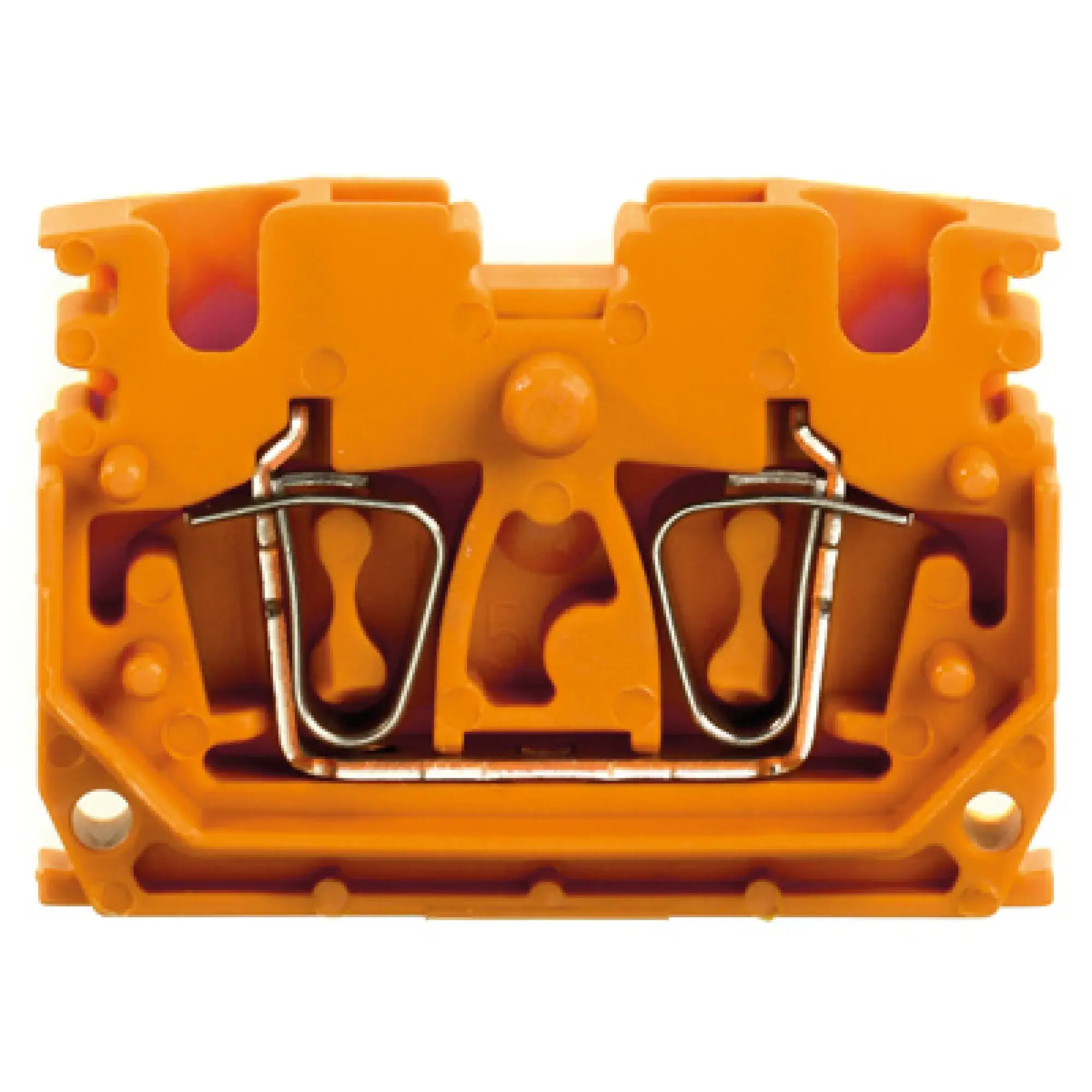 Weidmüller 1704370000 Feed-through terminal block, Tension-clamp connection, orange, 2.5 mm², 24 A, 800 V, Number of connections: 2 (img_001)