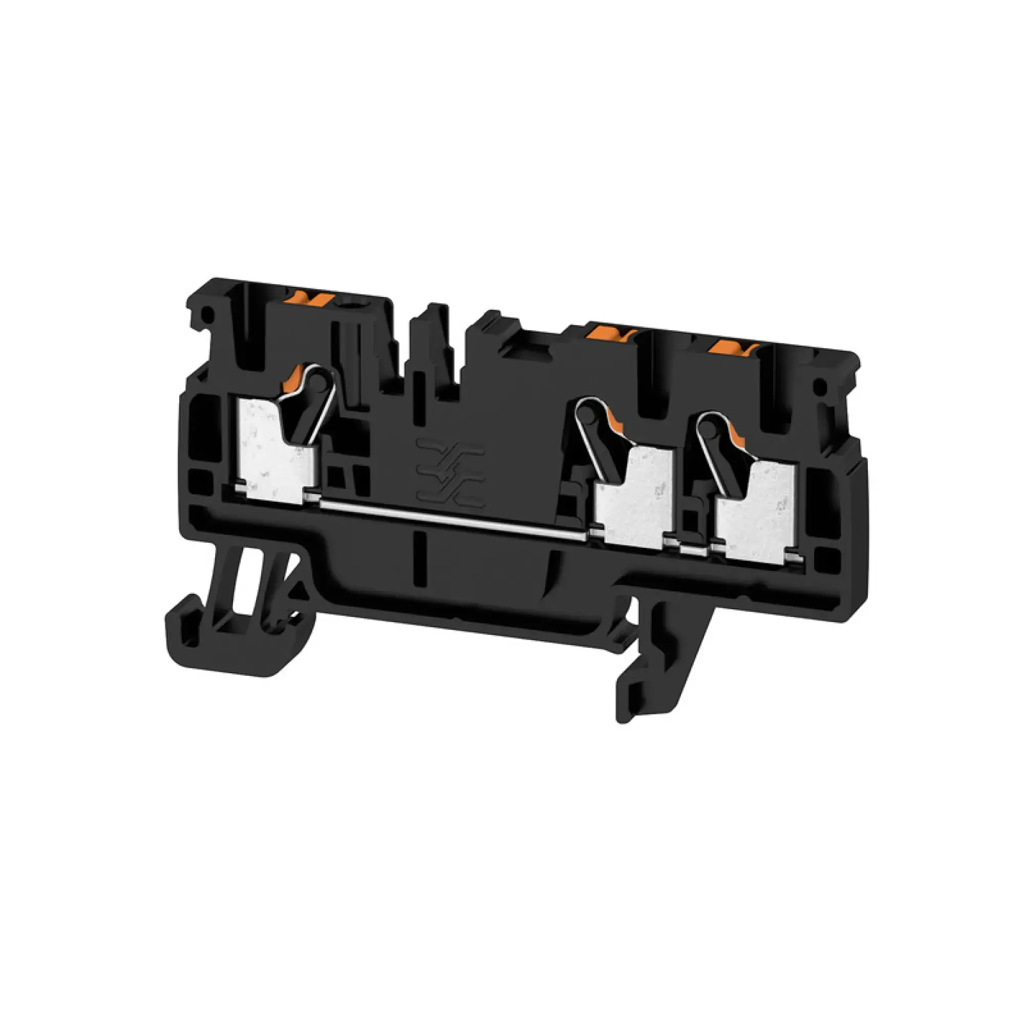 Weidmüller 1521920000 Feed-through terminal block, PUSH IN, black, 2.5 mm², 24 A, 800 V, Number of connections: 3 (img_001) Weidmüller 1521920000 Feed-through terminal block, PUSH IN, black, 2.5 mm², 24 A, 800 V, Number of connections: 3 (img_001)