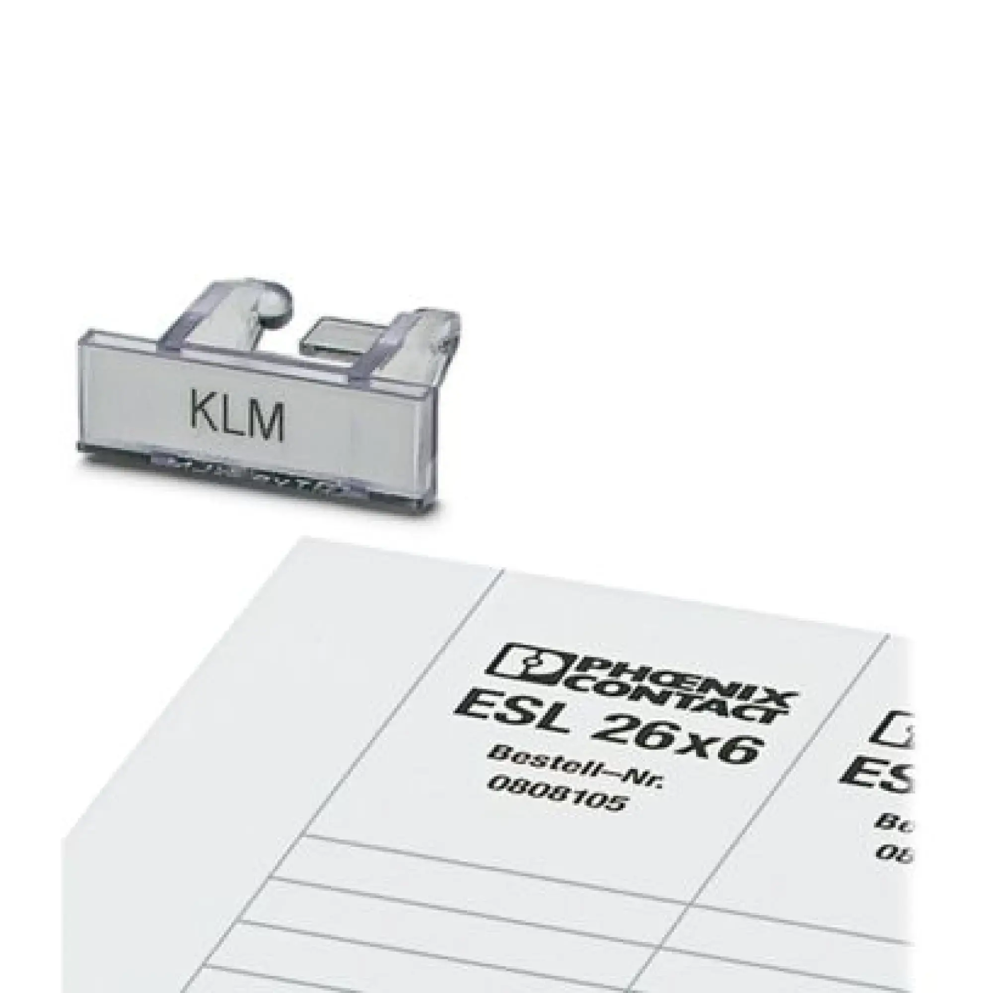 Phoenix Contact 0809395 Terminal strip marker carrier KLM + ESL 26X6 (img_001)