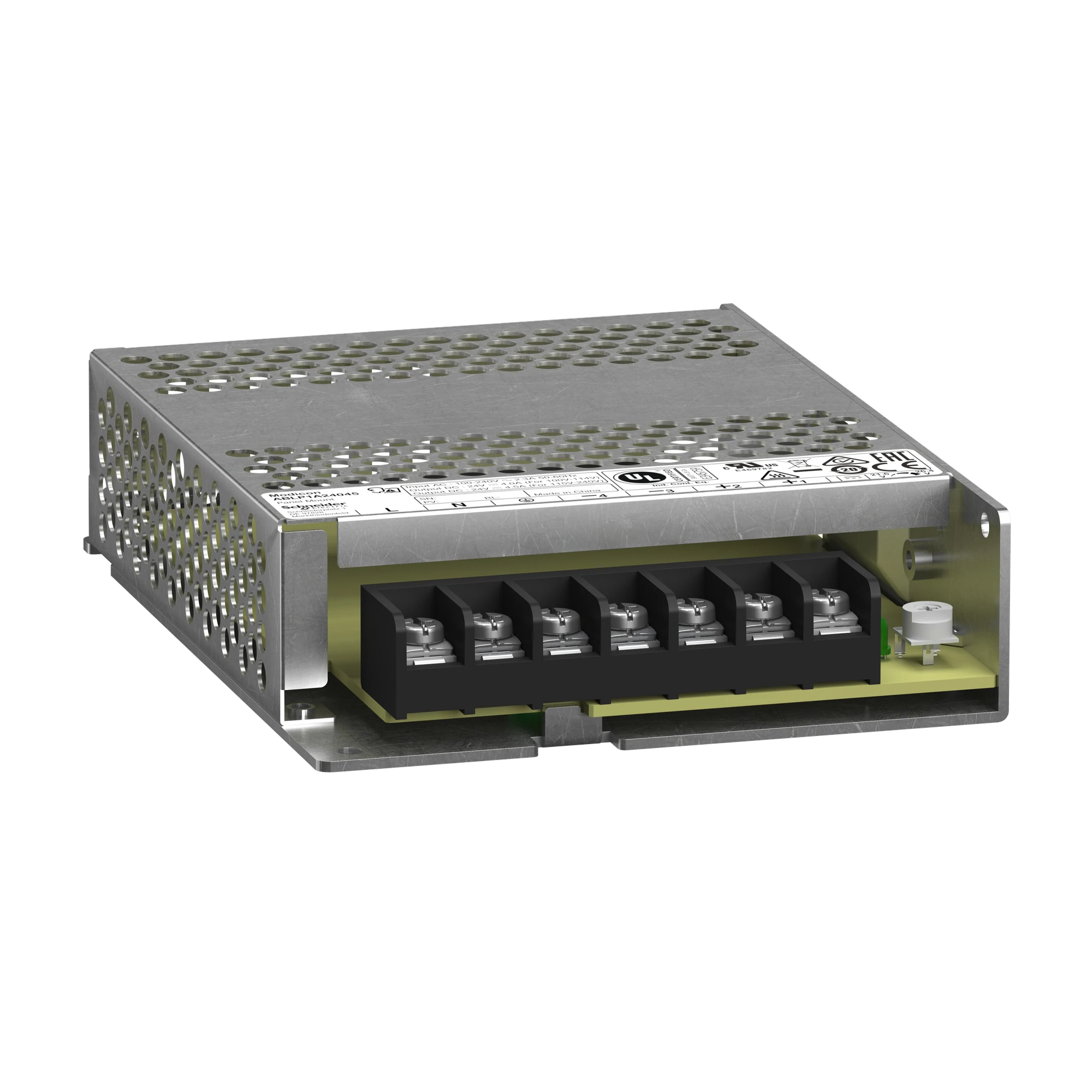 Schneider Electric ABLP1A24045 Power Supply, Modicon ABLP, Panel Mount, switched, single-phase, 100-240V AC, 24V DC, 4.5A, 100W (img_001) Schneider Electric ABLP1A24045 Power Supply, Modicon ABLP, Panel Mount, switched, single-phase, 100-240V AC, 24V DC, 4.5A, 100W (img_001)