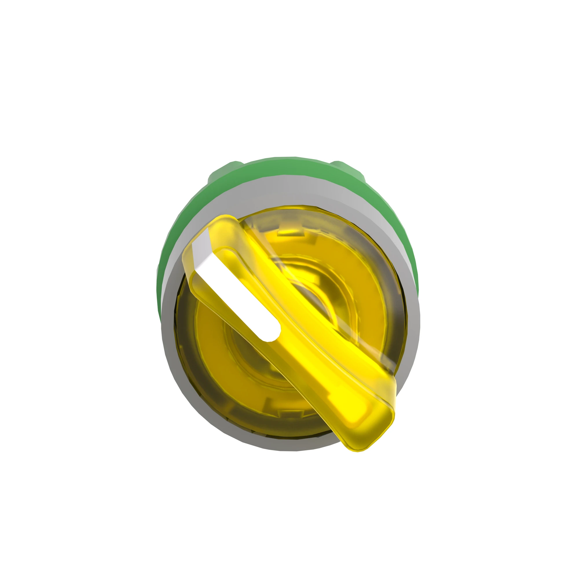 Schneider Electric ZB5AK1483C0 Illuminated Selector Switch, Front Element, Harmony XB5, Plastic, 22mm, Yellow, for Universal LED, 2 Positions, Momentary (img_004)