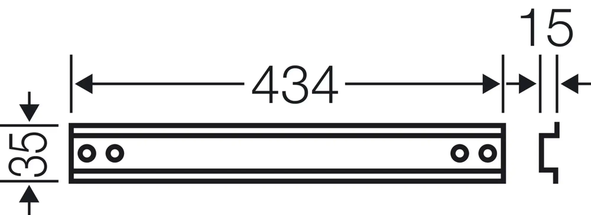 Hensel 2000347 Tragschiene Hutprofil 35 mm, 434 mm lang Mi TS 45 (img_003) Hensel 2000347 Tragschiene Hutprofil 35 mm, 434 mm lang Mi TS 45 (img_003)