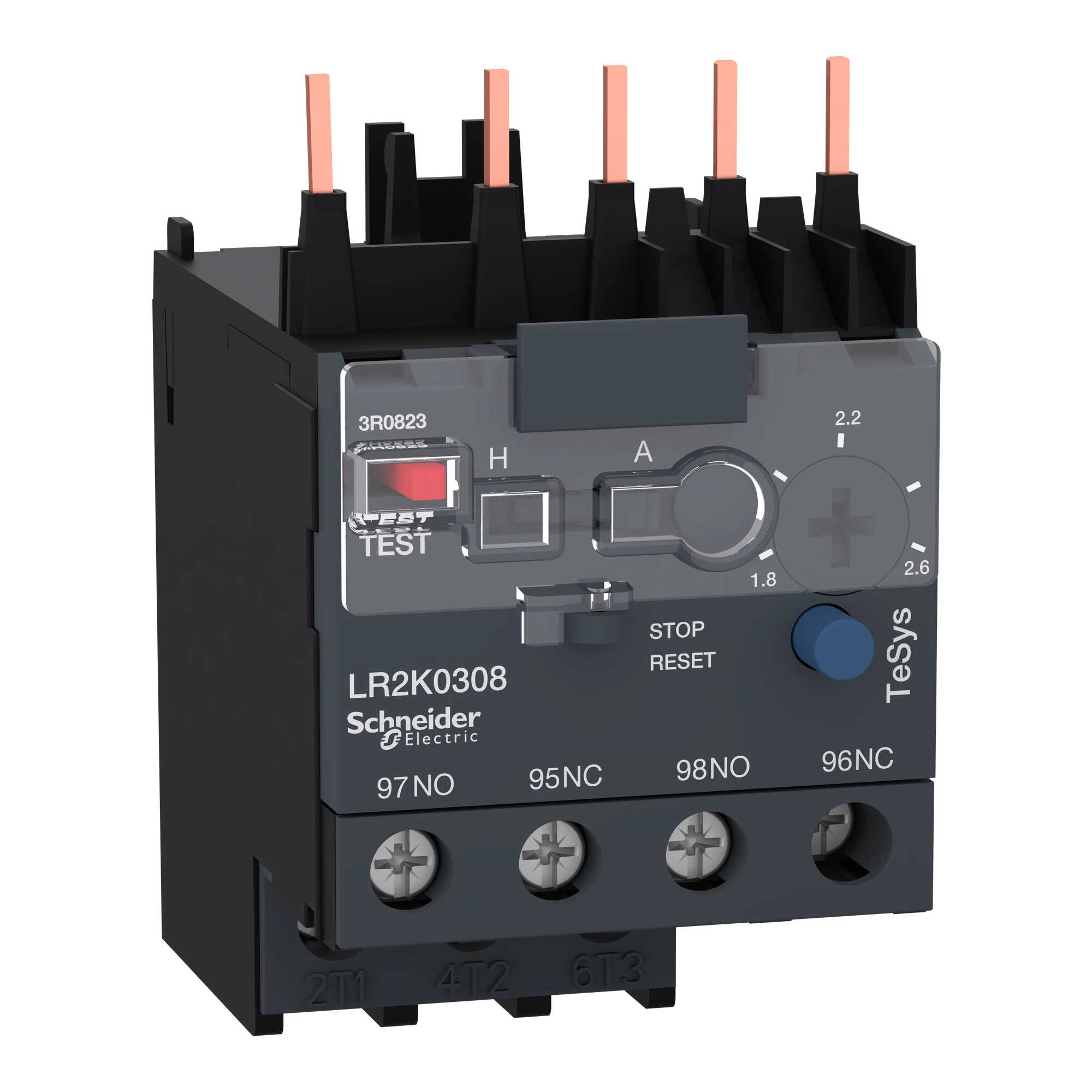 Schneider Electric LR2K0308 Motor protection relay, 1.8-2.6A, 1NO+1NC, Class 10A (img_001)