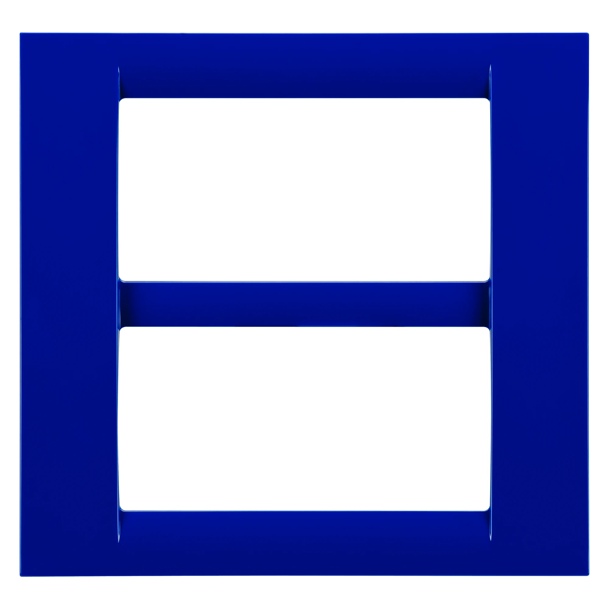 GEWISS GW22177 VIRNA PLATE - IN TECHNOPOLYMER GLOSS FINISHING - 8 GANG (4+4 OVERLAPPING) - JAZZ BLUE - SYSTEM (img_001)