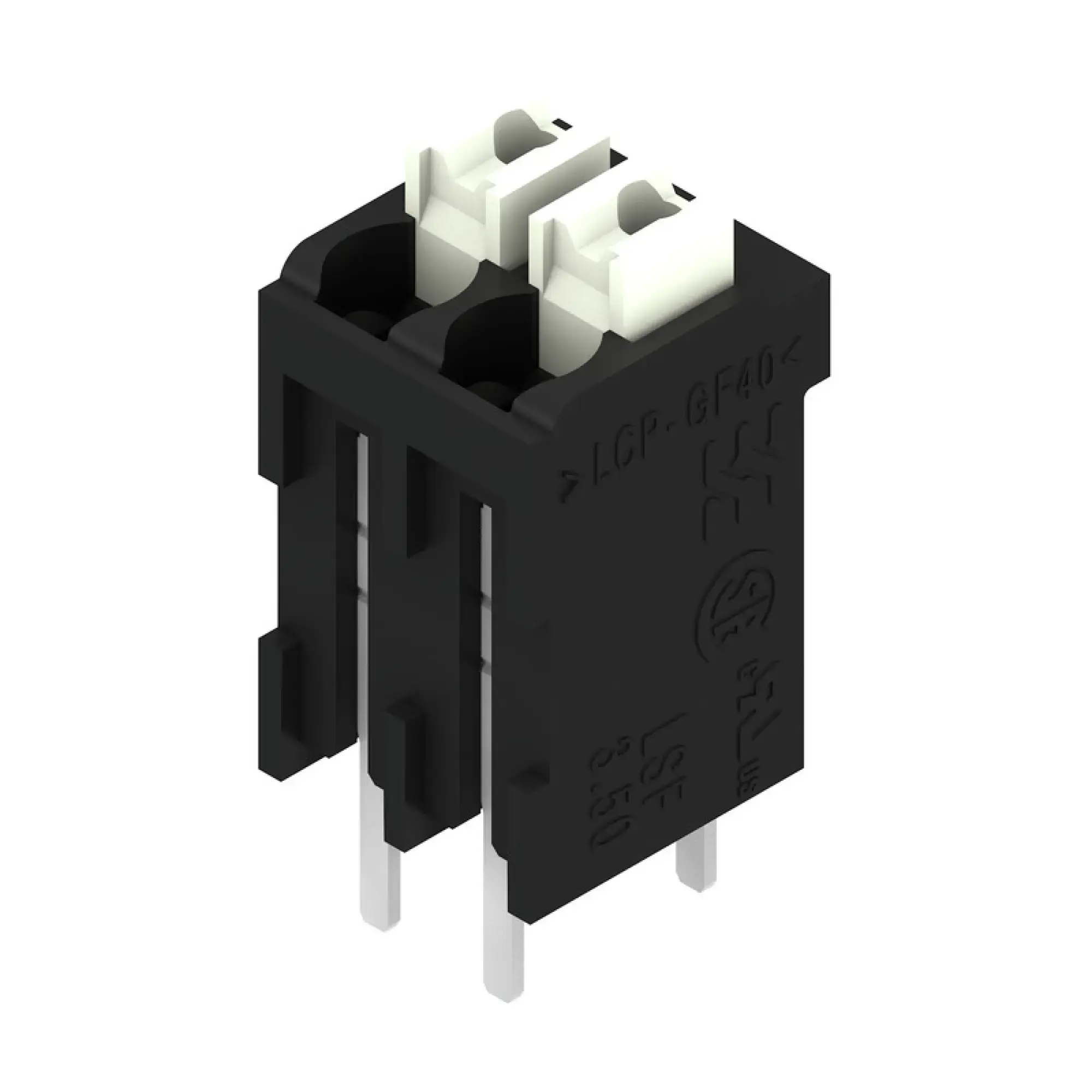 Weidmüller 1874510000 PCB terminal, 160 V, 17.5 A, Pitch in mm: 3.50, 1.5 mm², Number of poles: 2, PUSH IN with actuator, THT/THR solder connection, 180°, Tape (img_001) Weidmüller 1874510000 PCB terminal, 160 V, 17.5 A, Pitch in mm: 3.50, 1.5 mm², Number of poles: 2, PUSH IN with actuator, THT/THR solder connection, 180°, Tape (img_001)