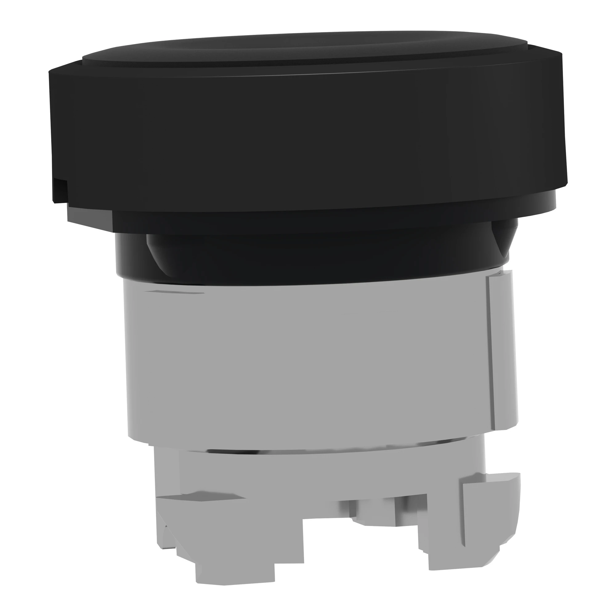 Schneider Electric ZB4BA27 Pushbutton, Front Element, Harmony XB4, Metal Black, 22mm, Black, Unlabeled, Momentary (img_002)