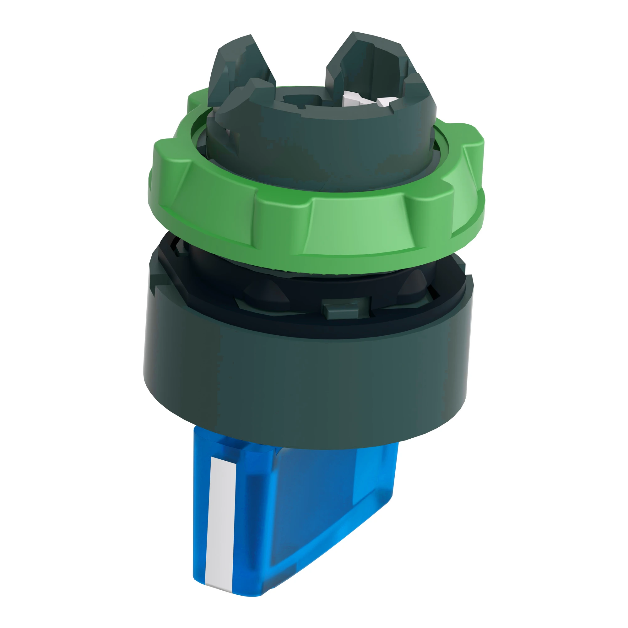 Schneider Electric ZB5AK1263 Illuminated selector switch, front element, Harmony XB5, plastic, 22mm blue, for universal LED, 2 positions, latching (img_006) Schneider Electric ZB5AK1263 Illuminated selector switch, front element, Harmony XB5, plastic, 22mm blue, for universal LED, 2 positions, latching (img_006)