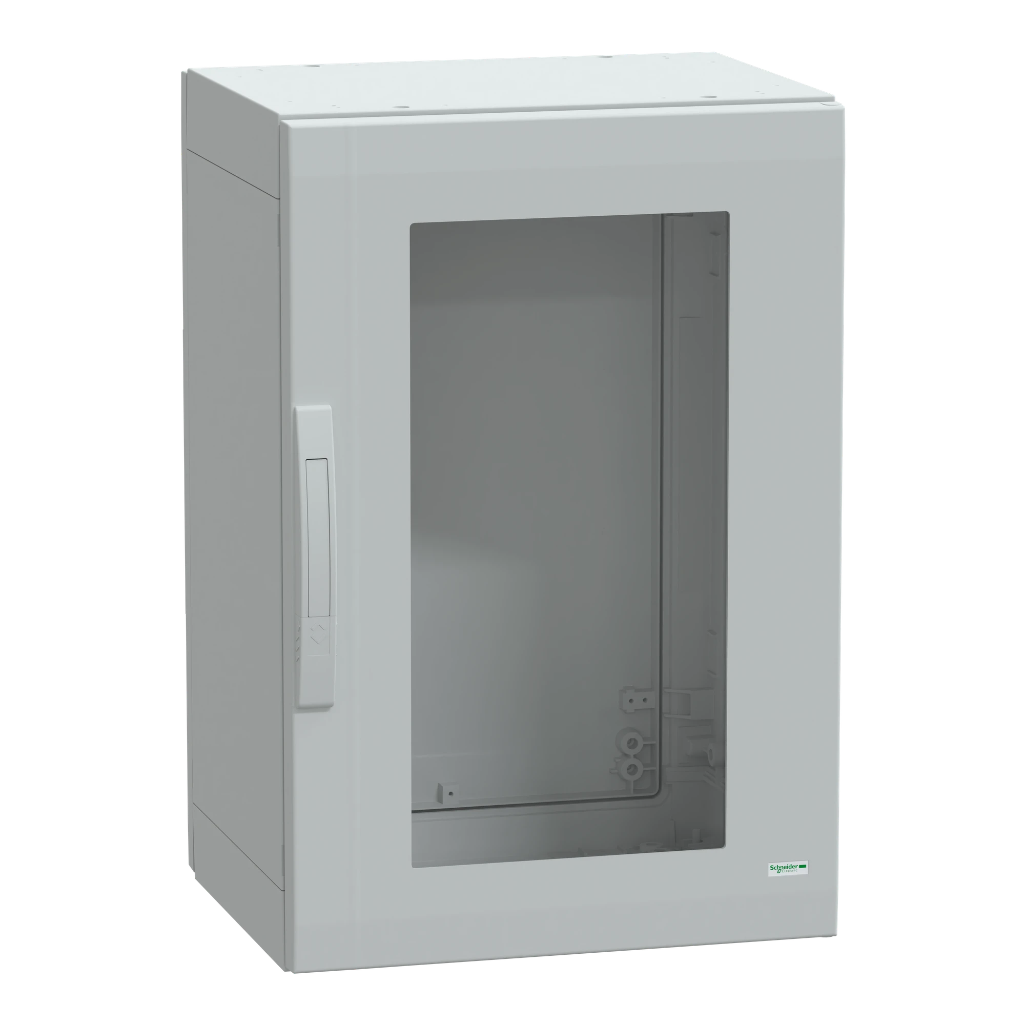 Schneider Electric NSYPLA754TG Polyester enclosure floor standing PLA completely sealed 750x500x420mm IP65, transp. doors (img_001)