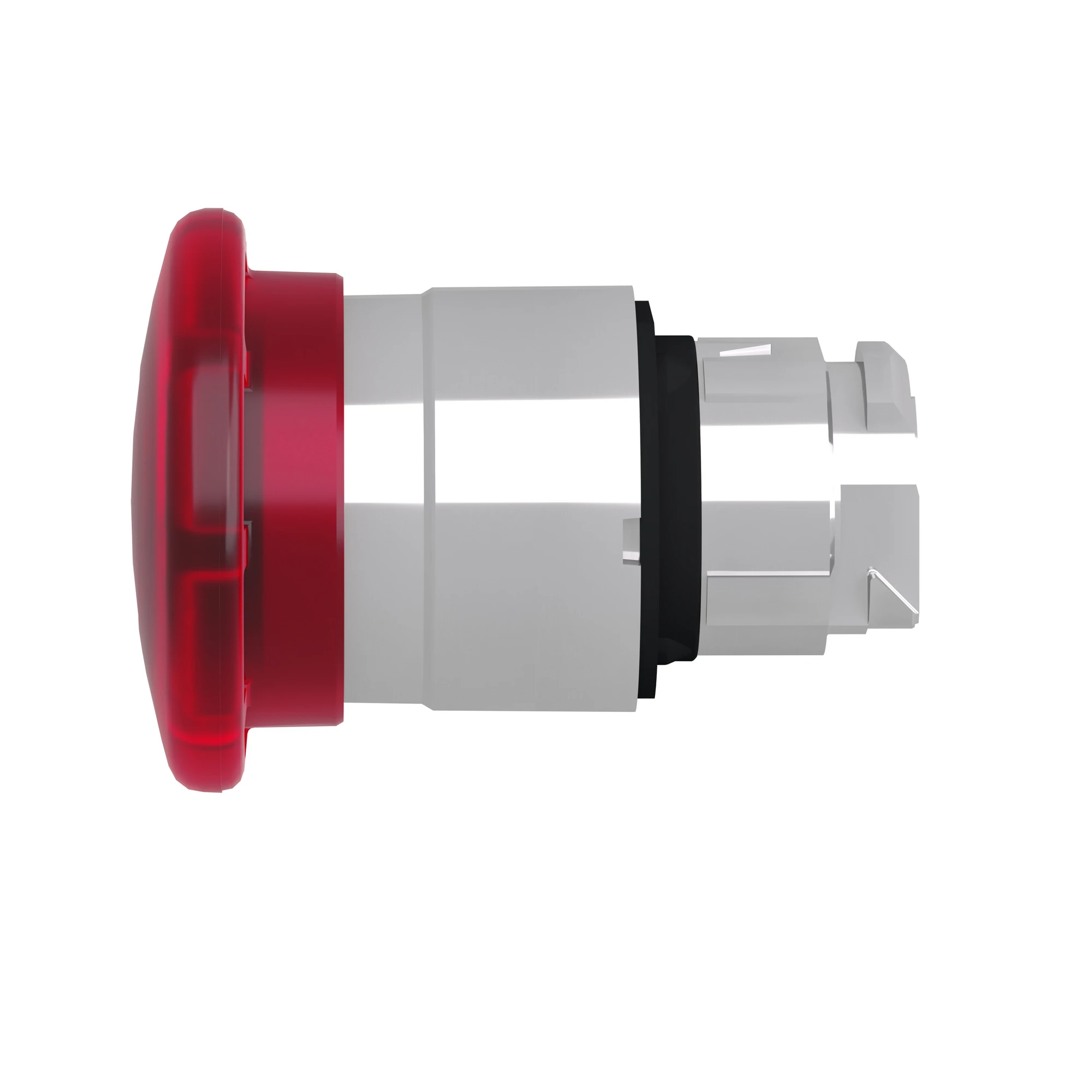 Schneider Electric ZB4BW643 Mushroom Push Button, Front Element, Harmony XB4, Metal, 22mm, Illuminated, Red, Pull Release, for Universal LED (img_006)