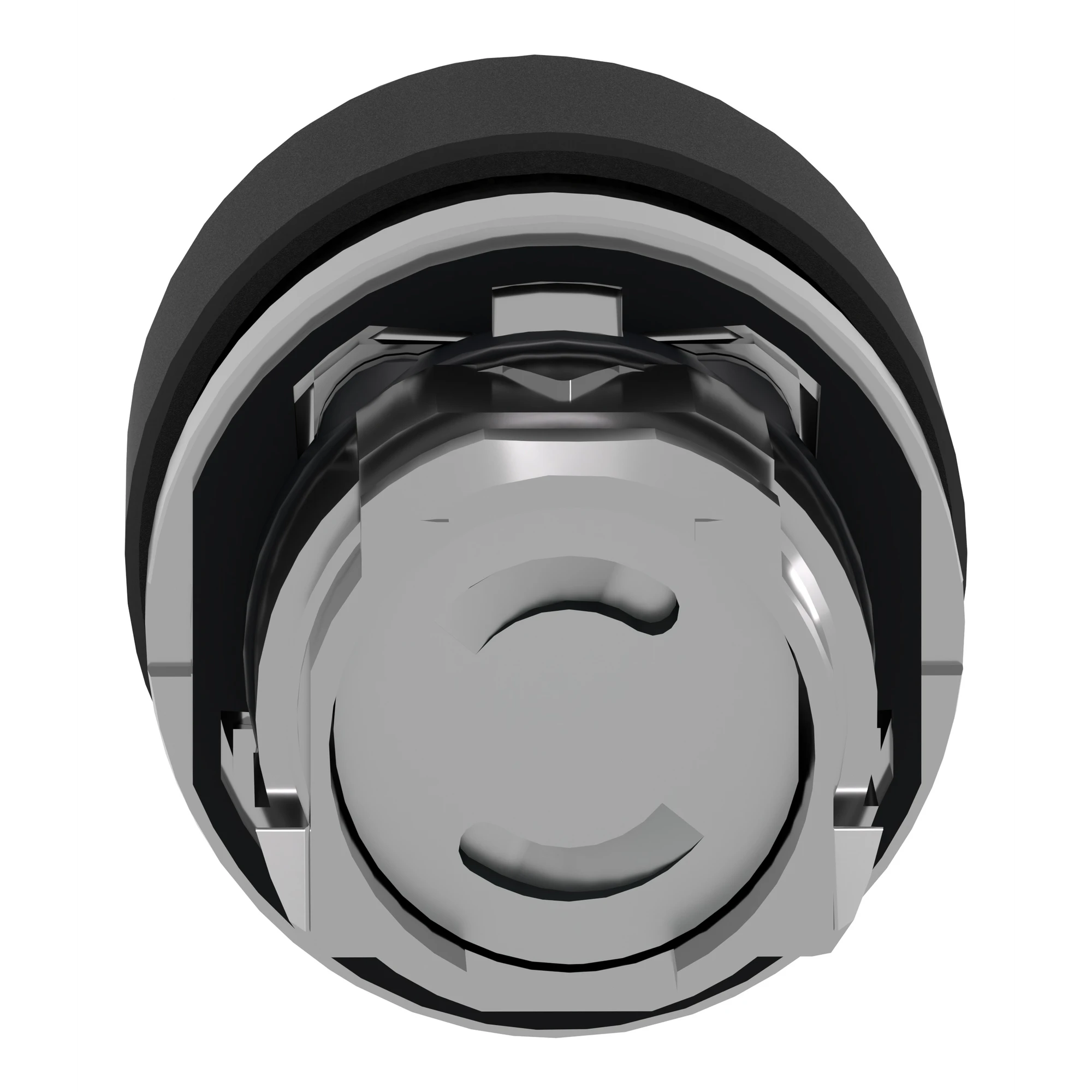 Schneider Electric ZB4BC24 Mushroom pushbutton, front element, Harmony XB4, metal, 22mm, black, mushroom 30mm, unmarked, momentary (img_002)