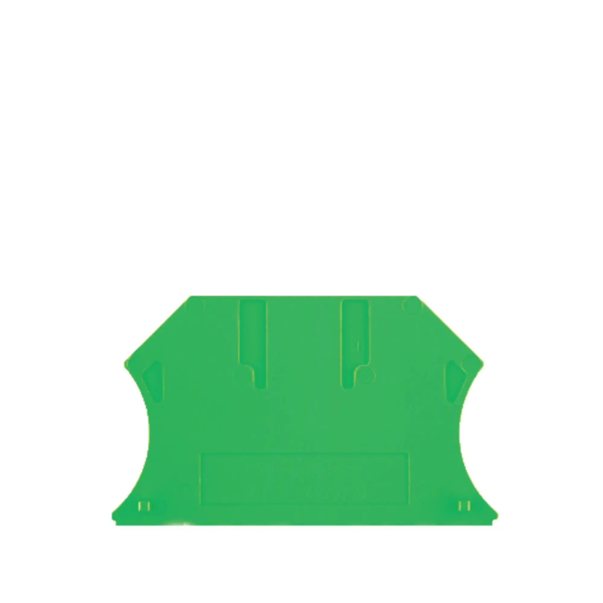 Weidmüller 1072200000 End plate (terminals), green, Height: 56 mm, Width: 1.5 mm, V-0, Wemid (img_001)