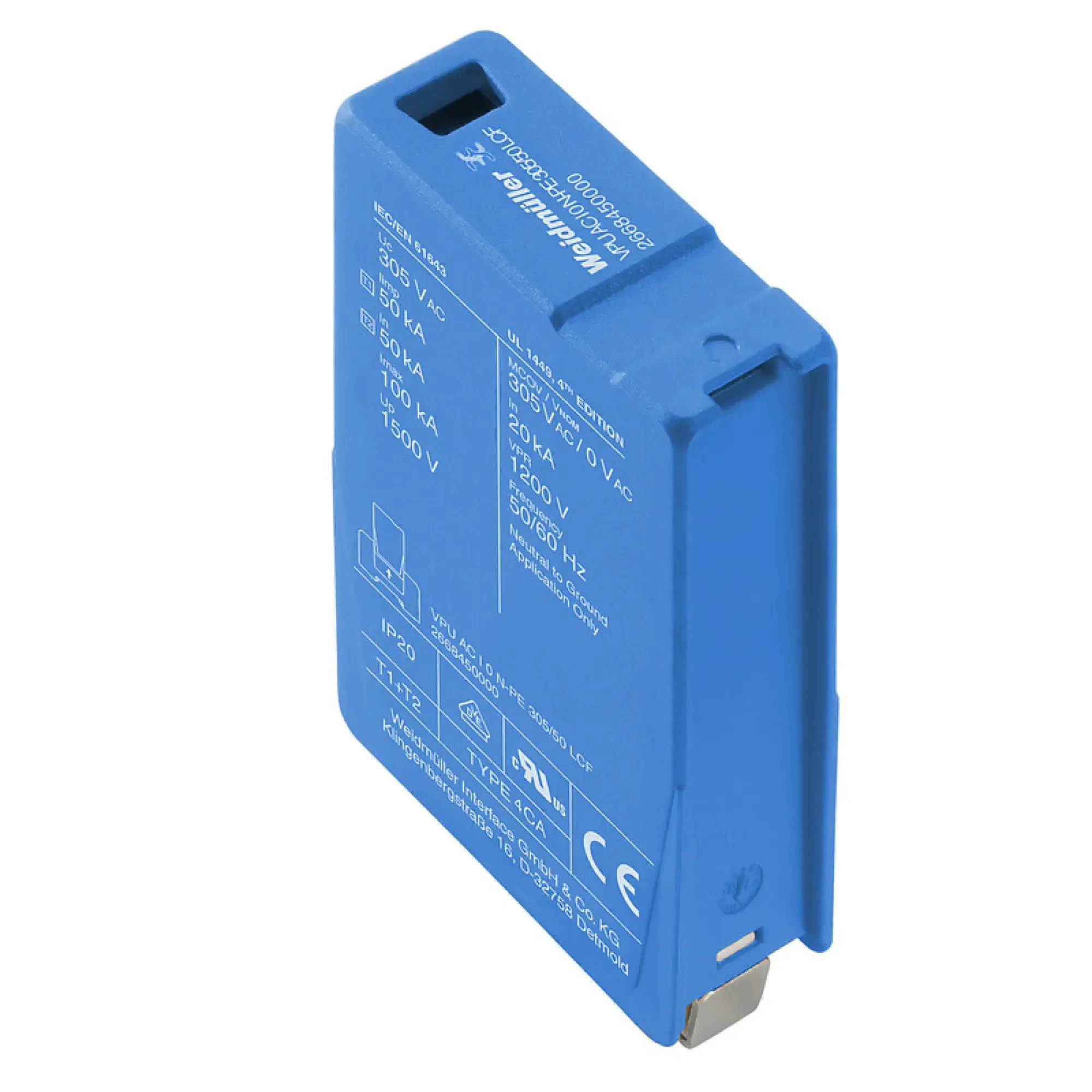 Weidmüller 2668450000 Surge voltage arrester (power supply systems), Surge protection, Type I + II, III, IV, AC, 230 V (img_001) Weidmüller 2668450000 Surge voltage arrester (power supply systems), Surge protection, Type I + II, III, IV, AC, 230 V (img_001)