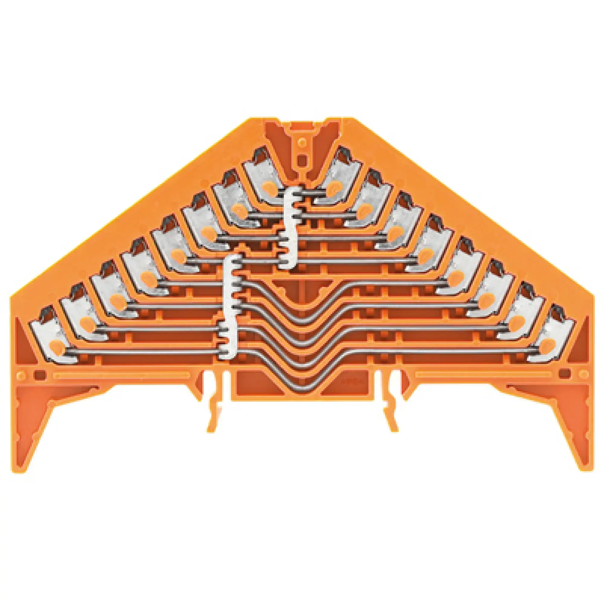 Weidmüller 1301620000 Potential distributor terminal, PUSH IN, orange, 1.5 mm², 17.5 A, 250 V, Number of connections: 32, Number of levels: 8, TS 35 x 15, V-0, Polycarbonat (img_001) Weidmüller 1301620000 Potential distributor terminal, PUSH IN, orange, 1.5 mm², 17.5 A, 250 V, Number of connections: 32, Number of levels: 8, TS 35 x 15, V-0, Polycarbonat (img_001)