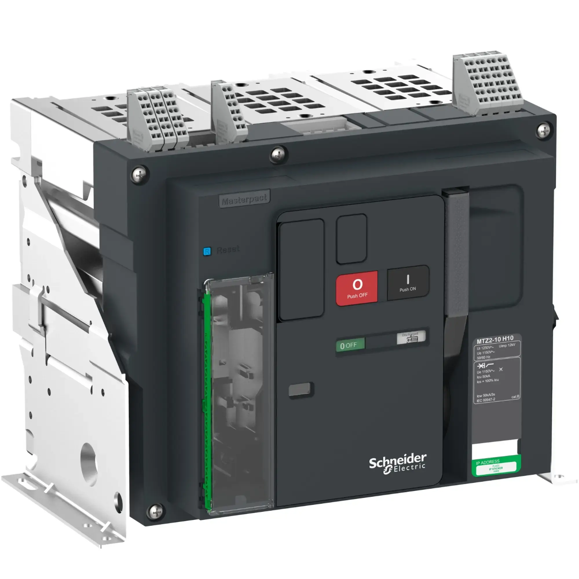 Schneider Electric LV846541 MasterPacT MTZ2 10 H10 1000A 3P Icu=50kA@1150V Fixed-mount Basic Switch (img_002)