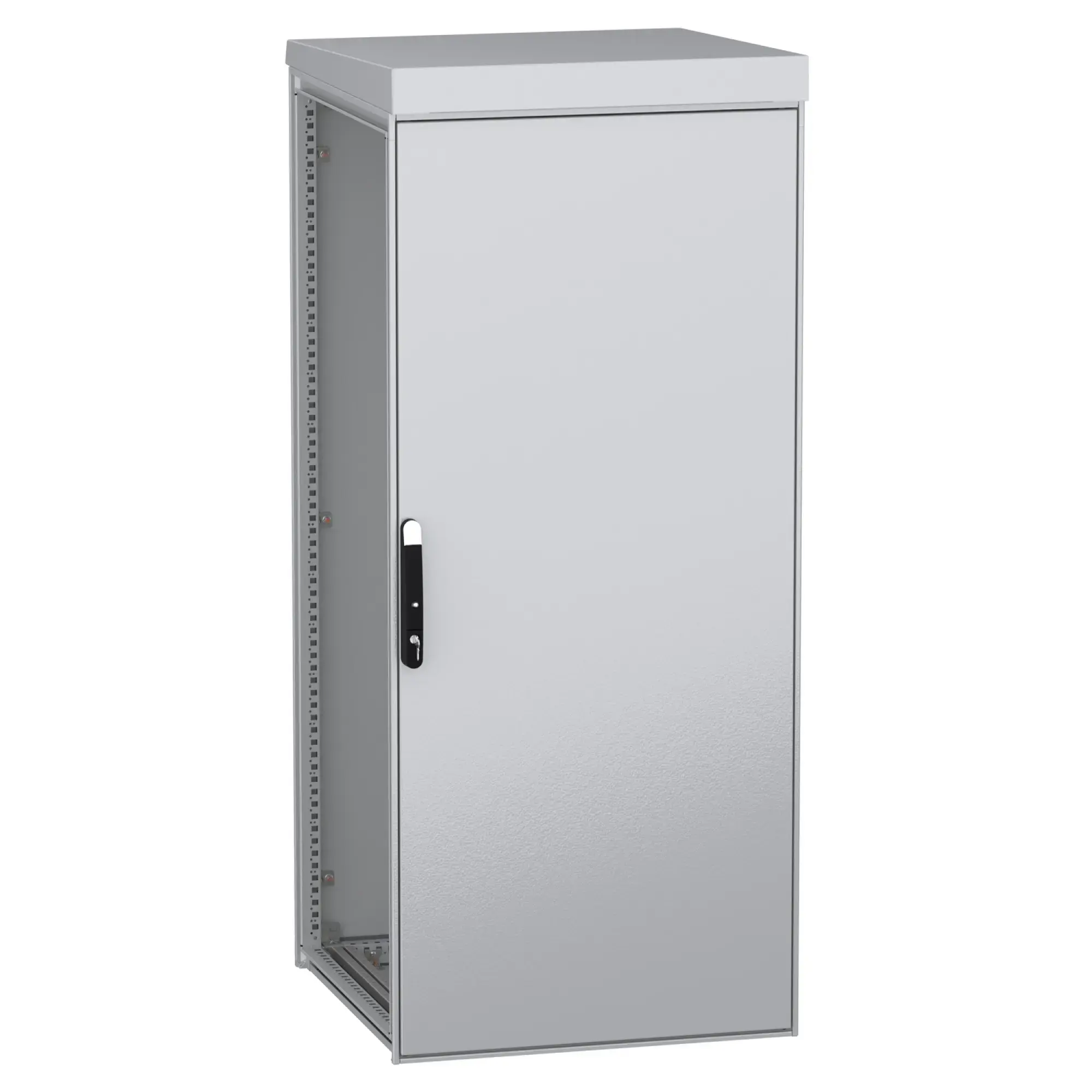 Schneider Electric NSYSFNHD18880 Modulares Standgehäuse für den Außenbereich, PanelSeT SFN, dekarbonisierter Stahl, 1800x800x800mm, IP55, RAL7035 (img_001)