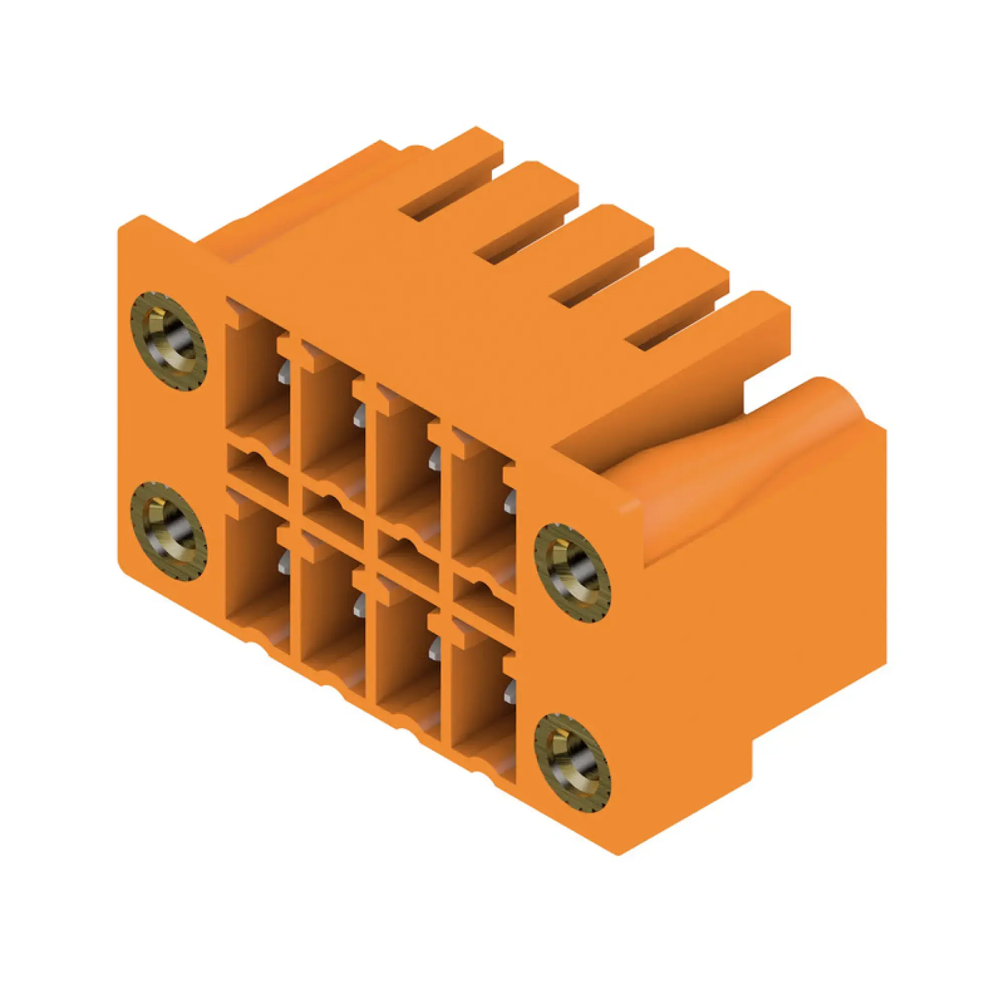 Weidmüller 1040980000 PCB connector (board connection), 160 V, 17.5 A, Pitch in mm: 3.81, Number of poles: 8, THT solder connection, Box (img_001)